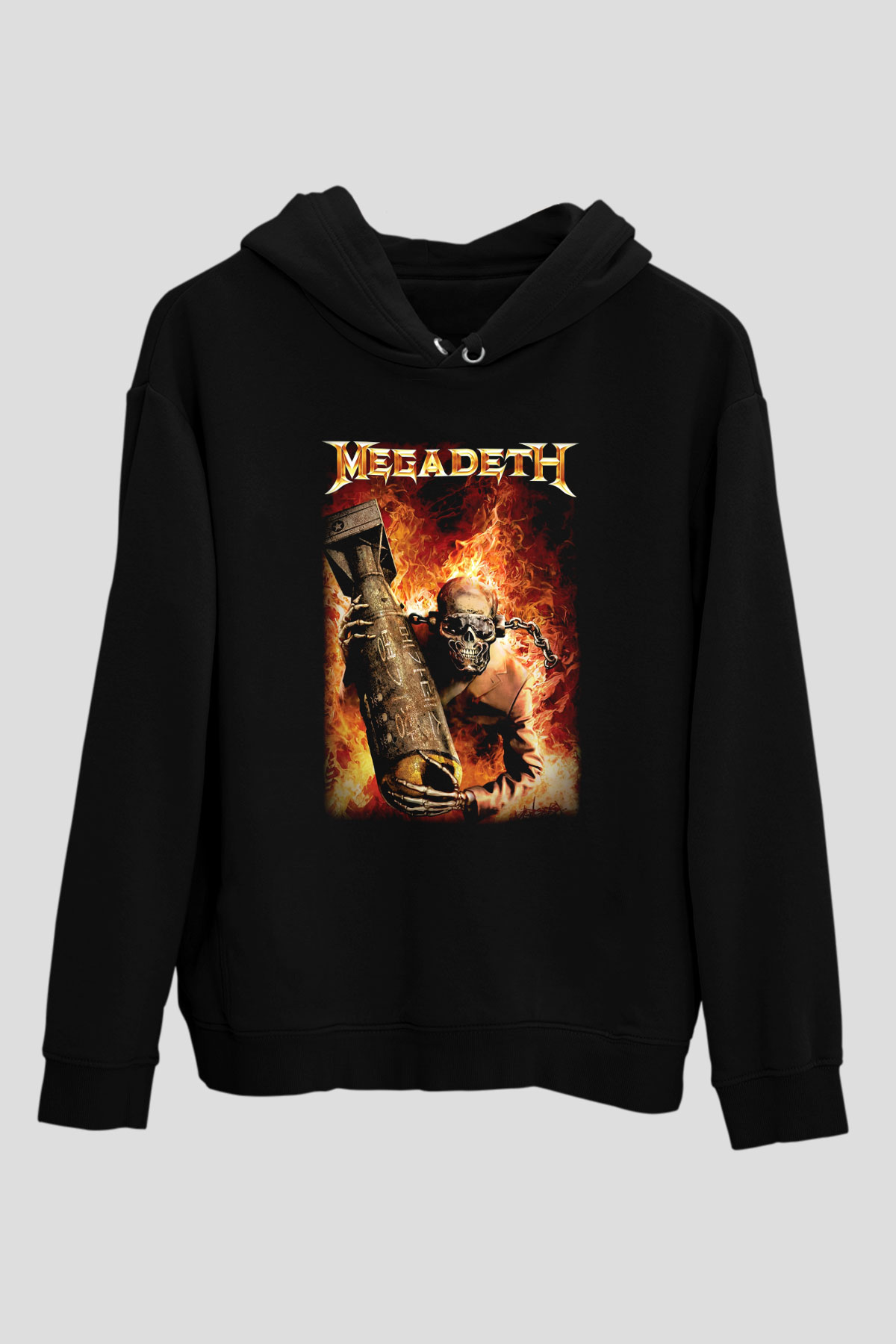 Megadeth Siyah Unisex Hoodie