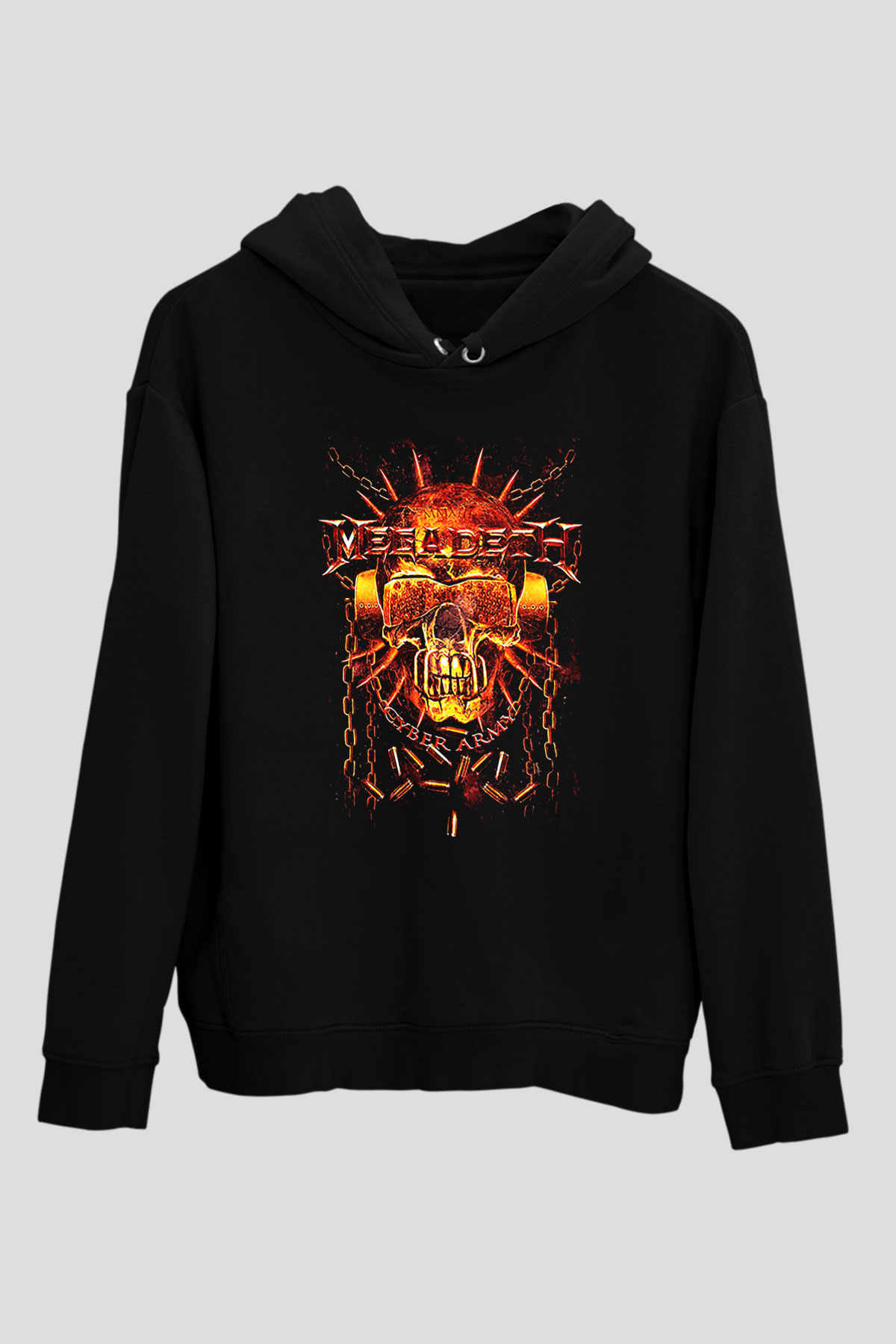 Megadeth Siyah Unisex Hoodie