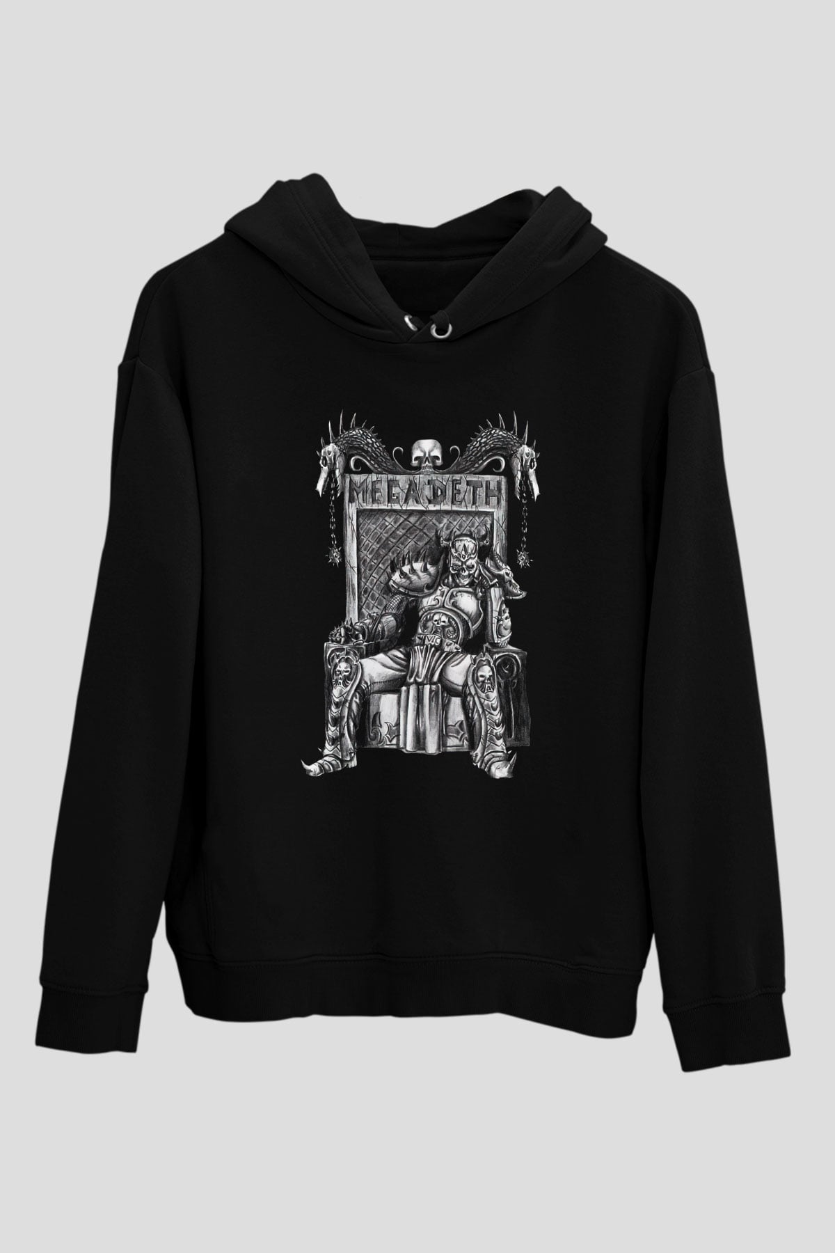 Megadeth Siyah Unisex Hoodie