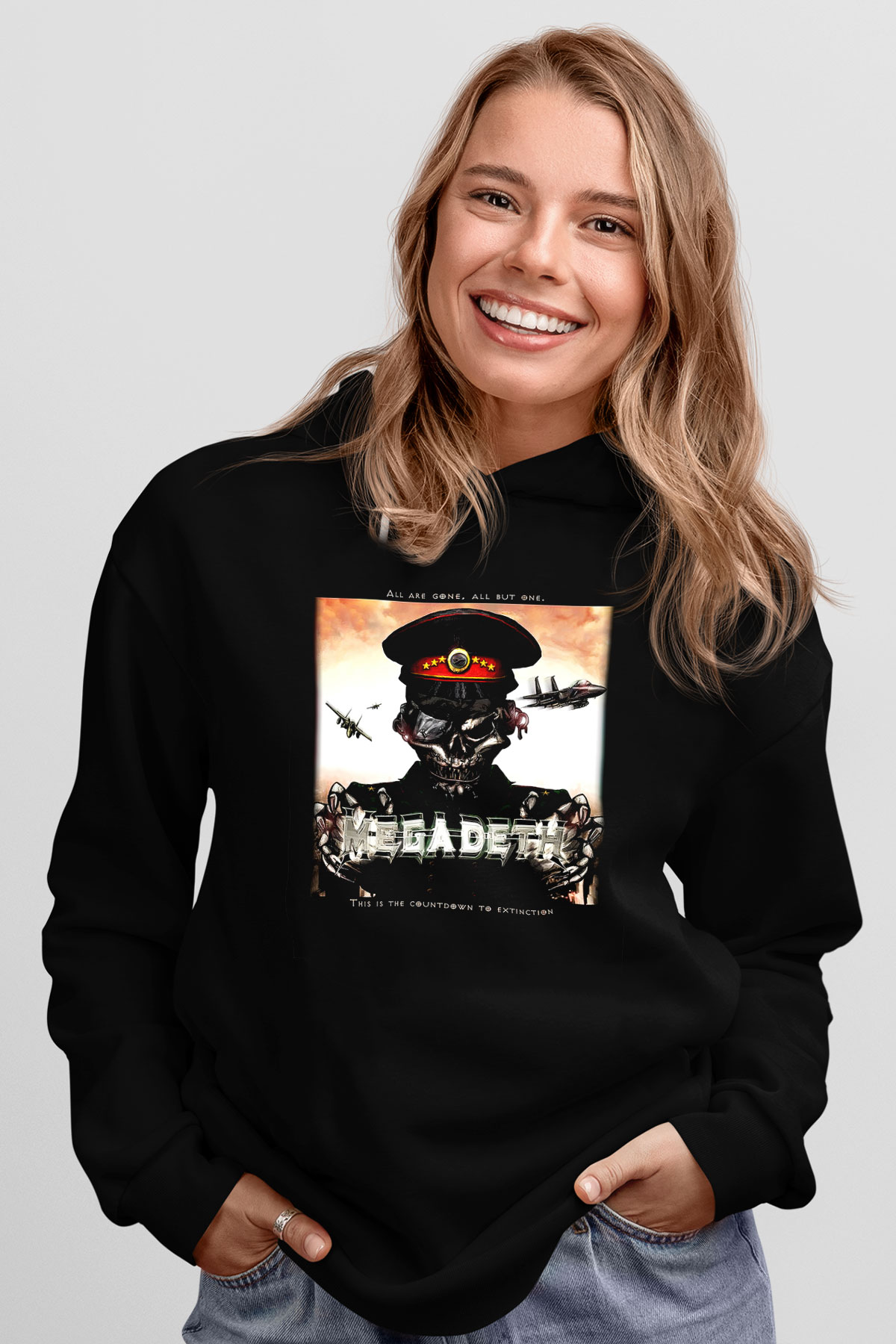 Megadeth Siyah Unisex Hoodie