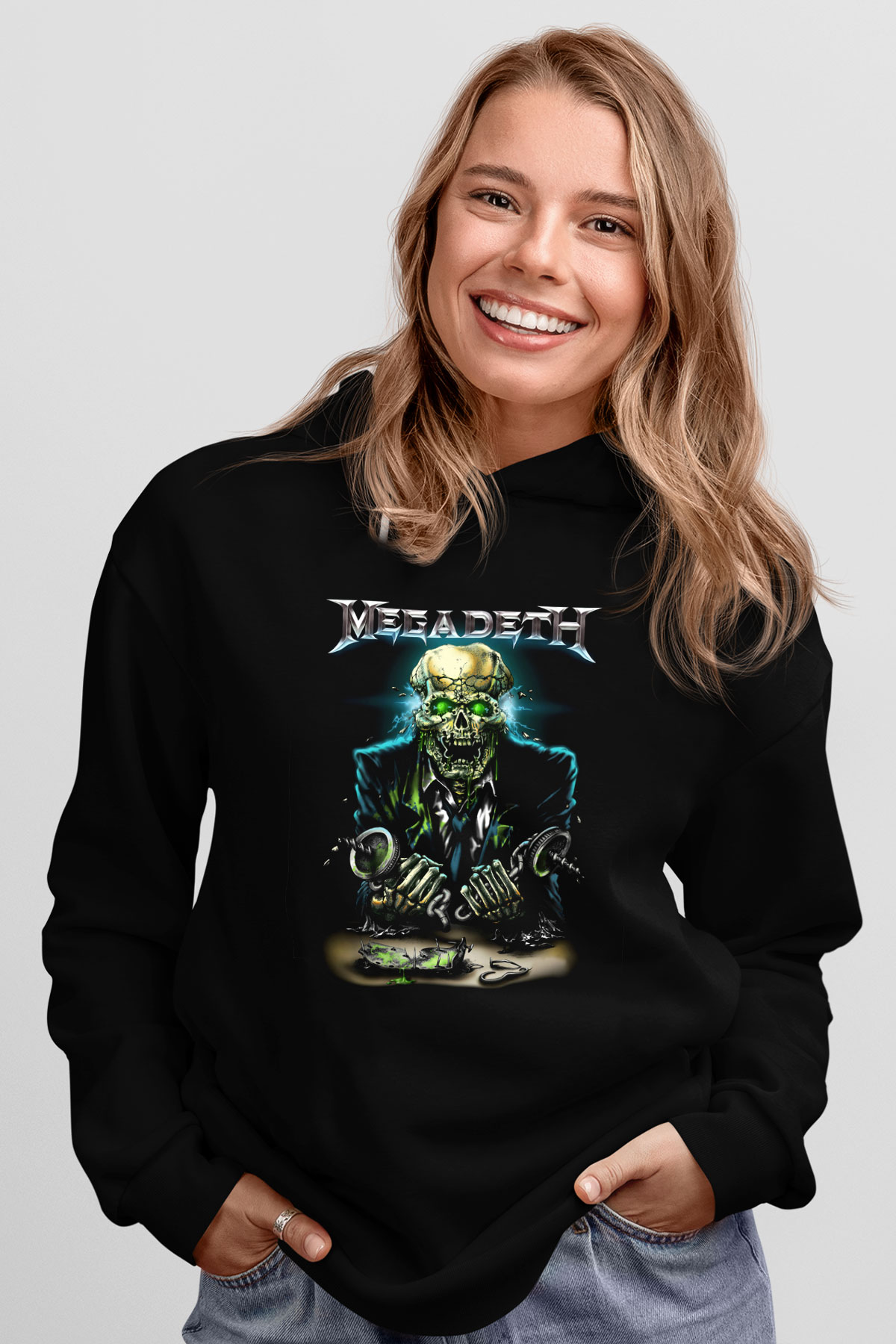 Megadeth Siyah Unisex Hoodie