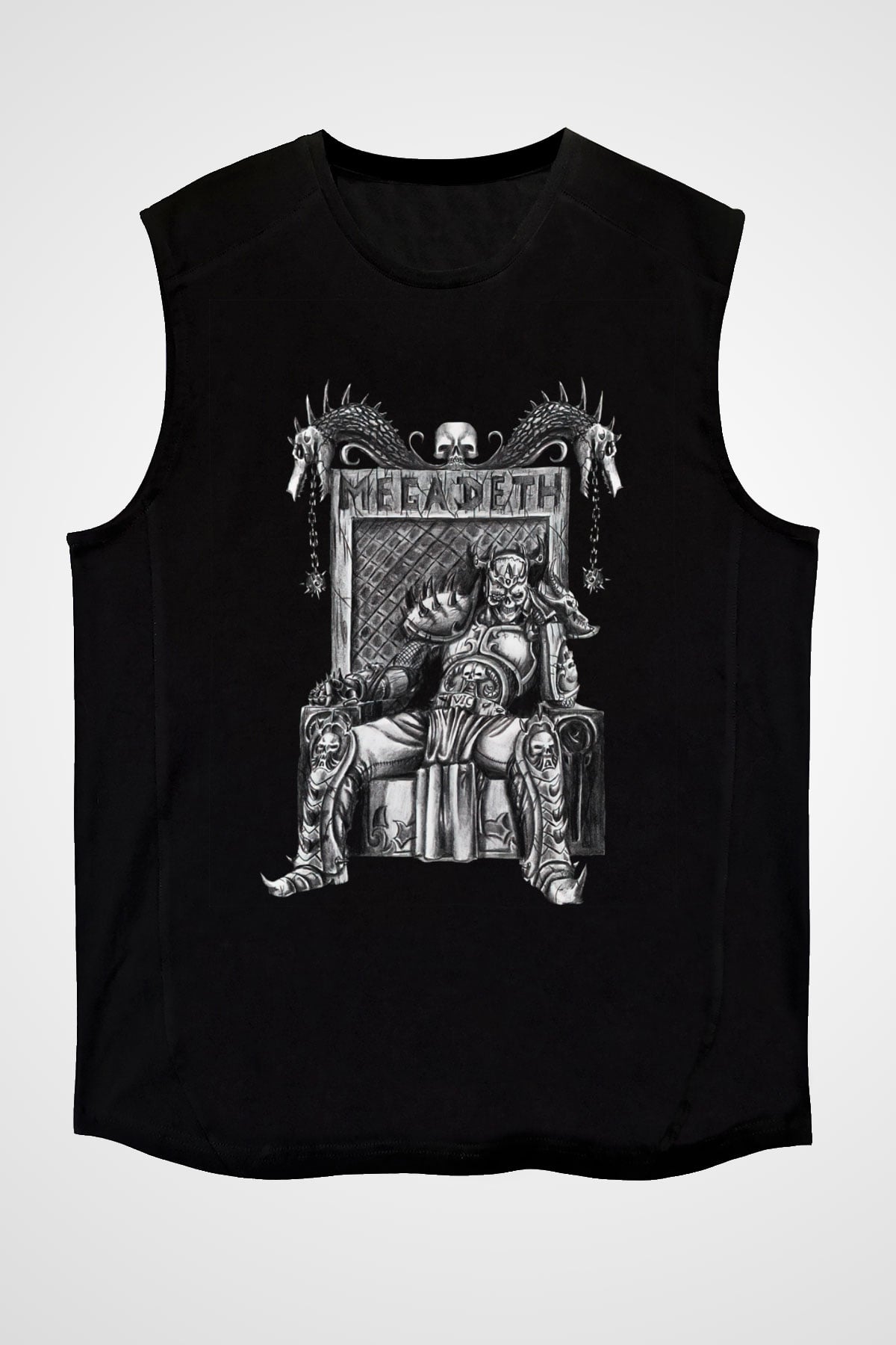 Megadeth Siyah Unisex Kolsuz Tişört