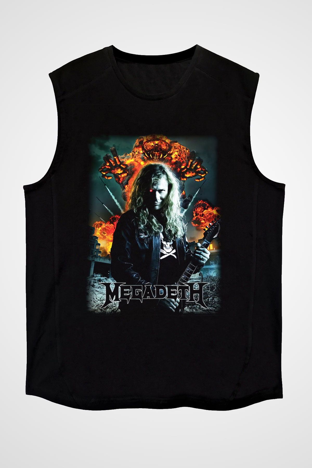 Megadeth Siyah Unisex Kolsuz Tişört