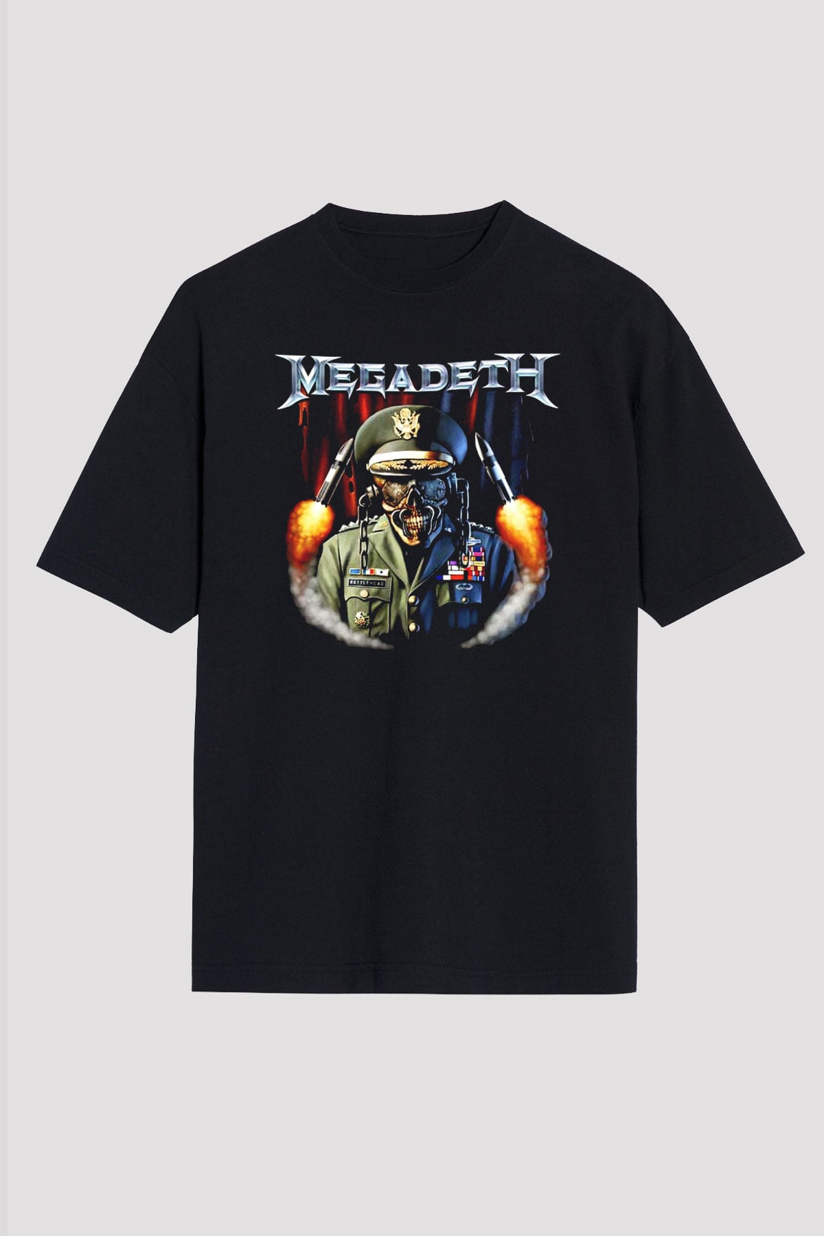 Megadeth Siyah Unisex Oversize Tişört T-Shirt