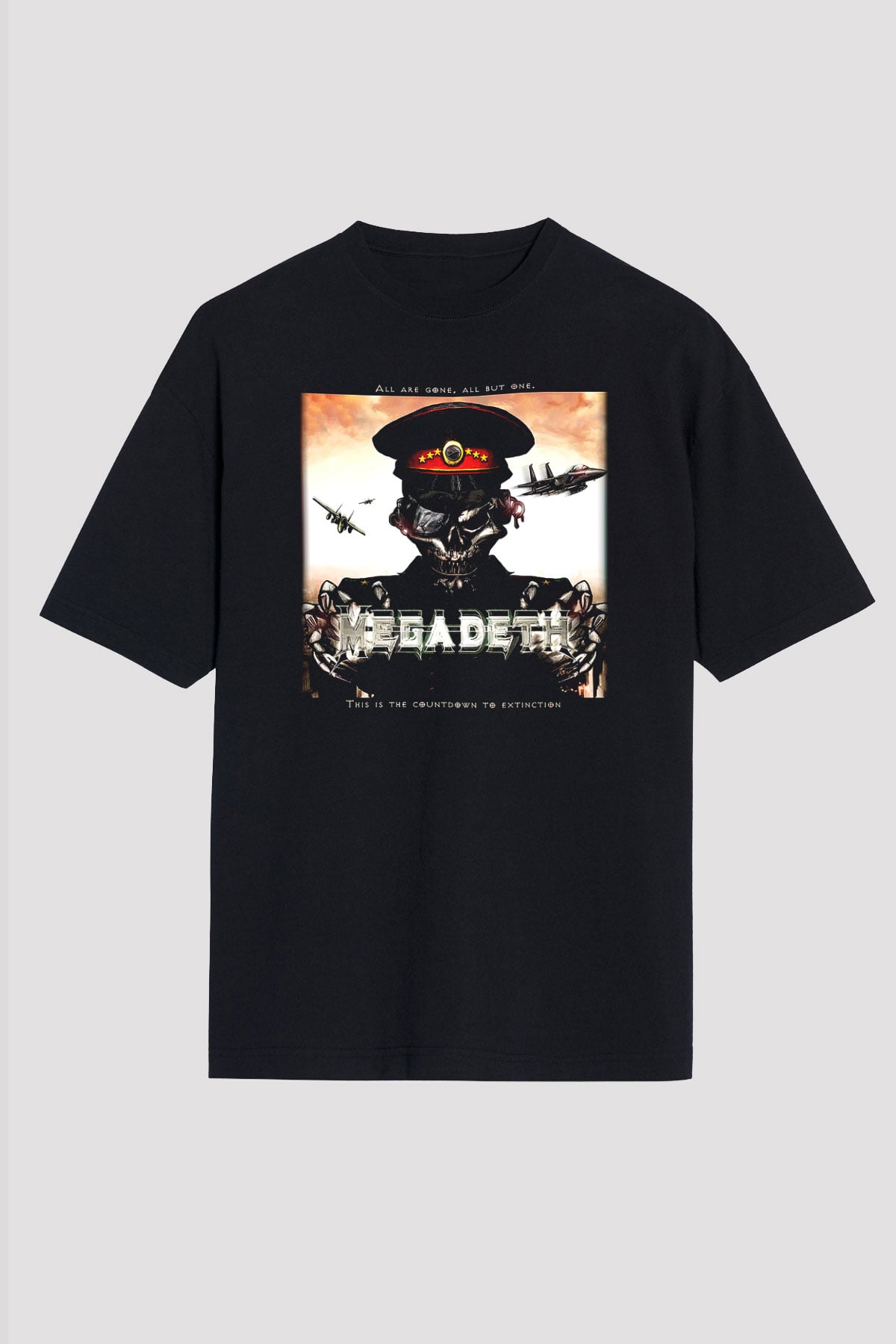Megadeth Siyah Unisex Oversize Tişört T-Shirt