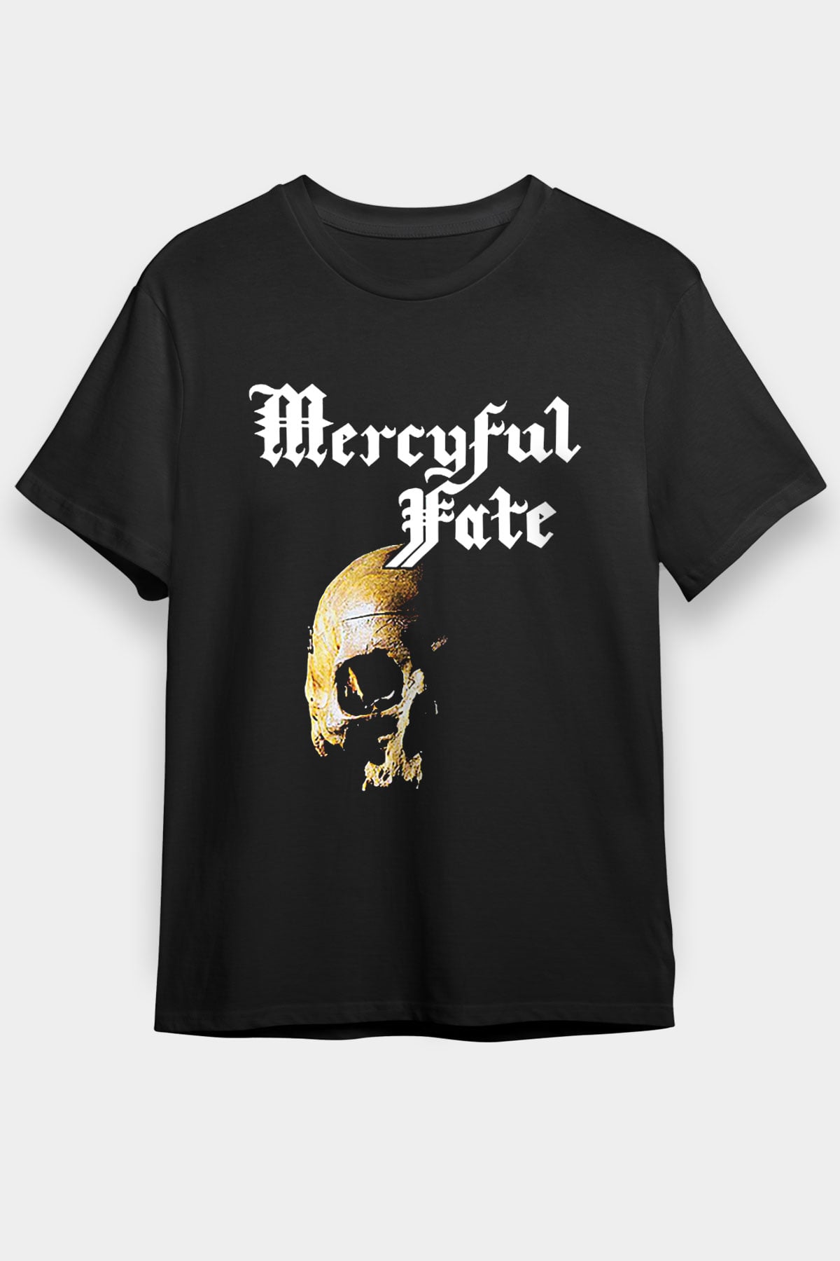 Mercyful Fate Baskılı Unisex Siyah Tişört - Tshirt