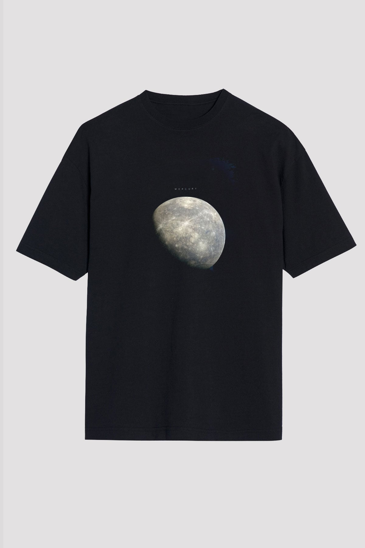 Merkür Fotoğraf Baskılı Unisex Oversize Tişört - Tshirt