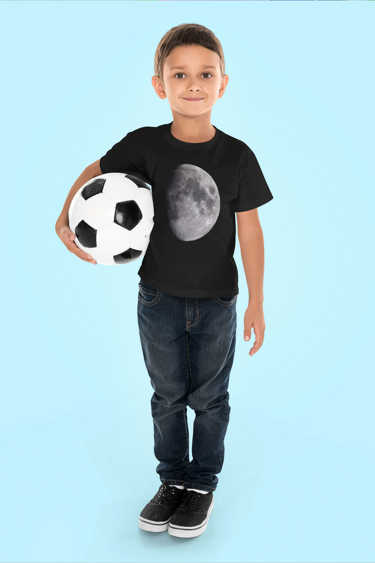 Merkür Siyah Unisex Çocuk Tişört