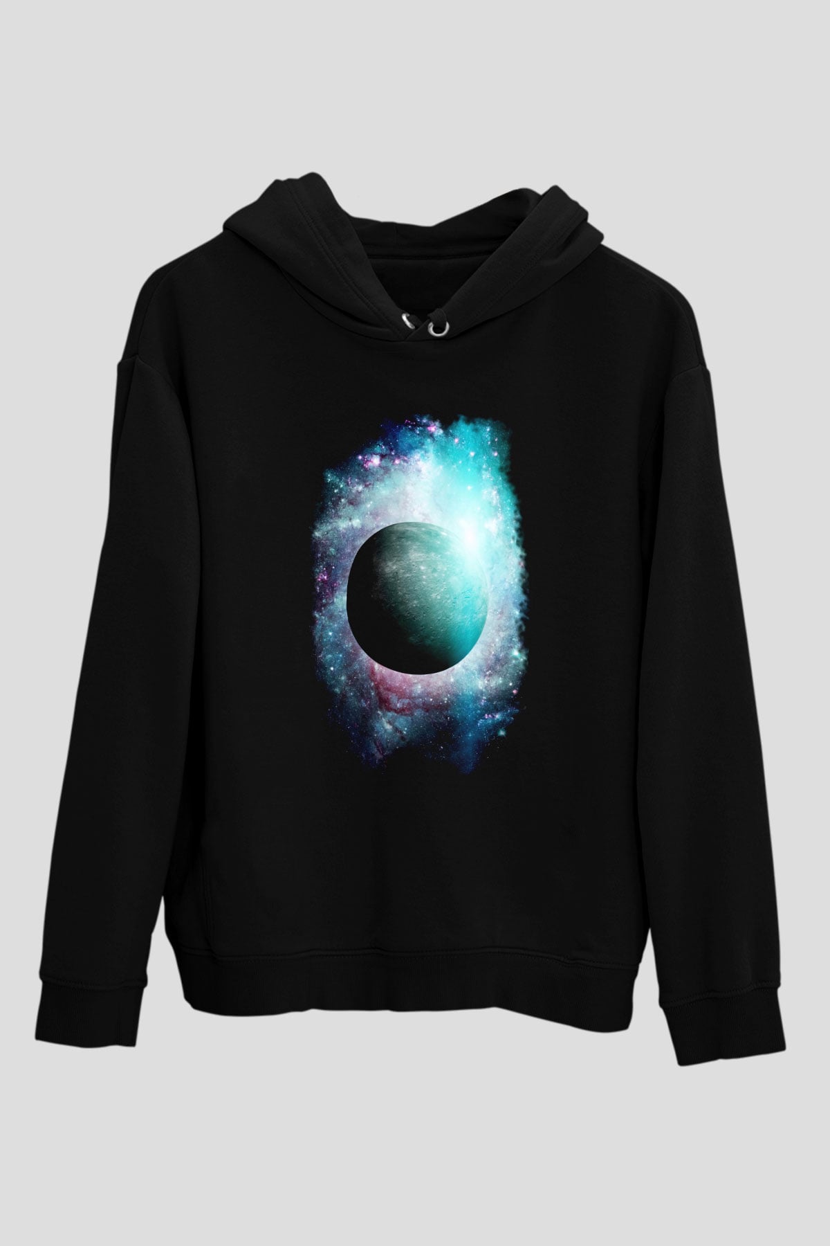 Merkür Siyah Unisex Hoodie