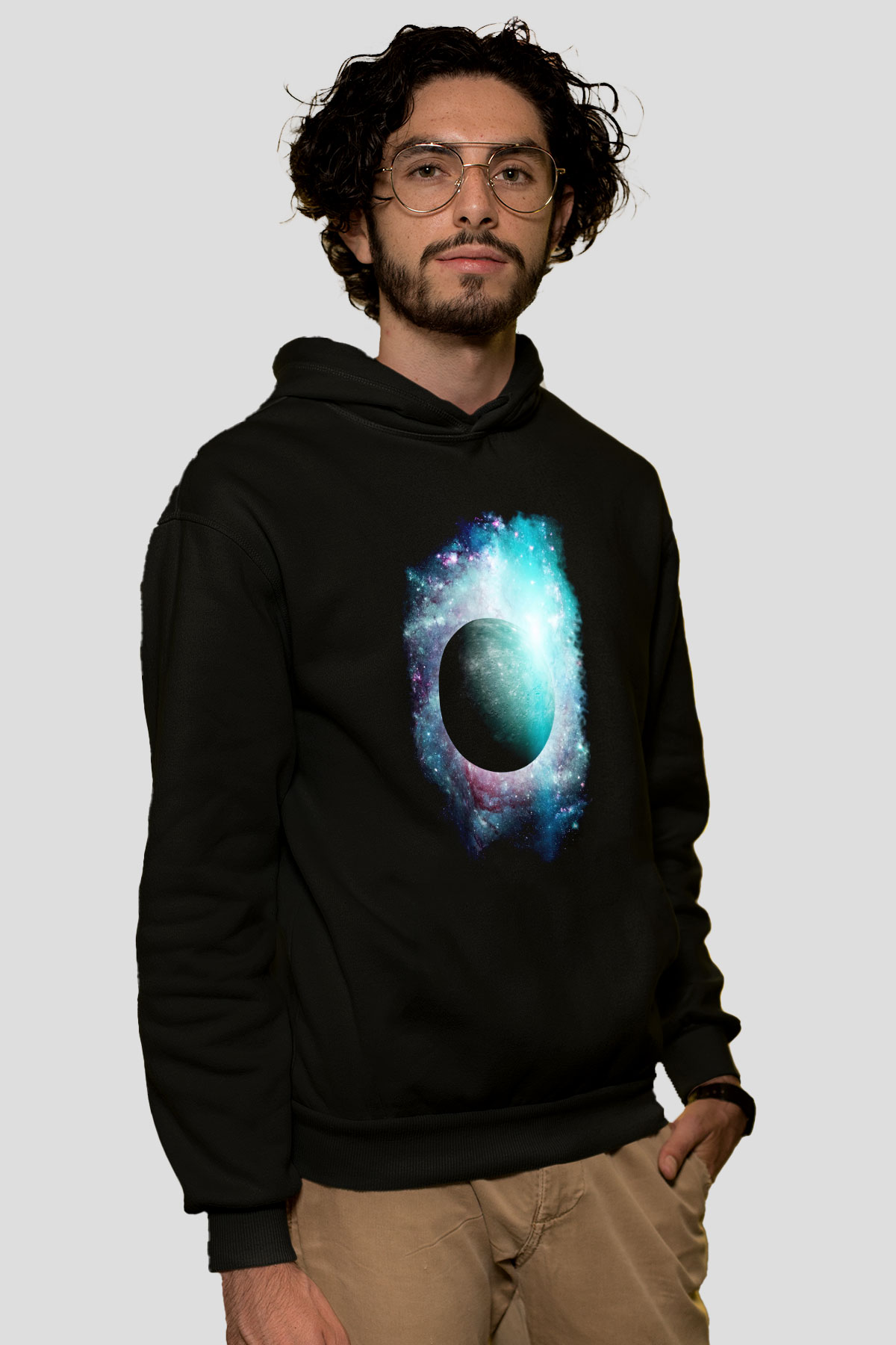 Merkür Siyah Unisex Hoodie