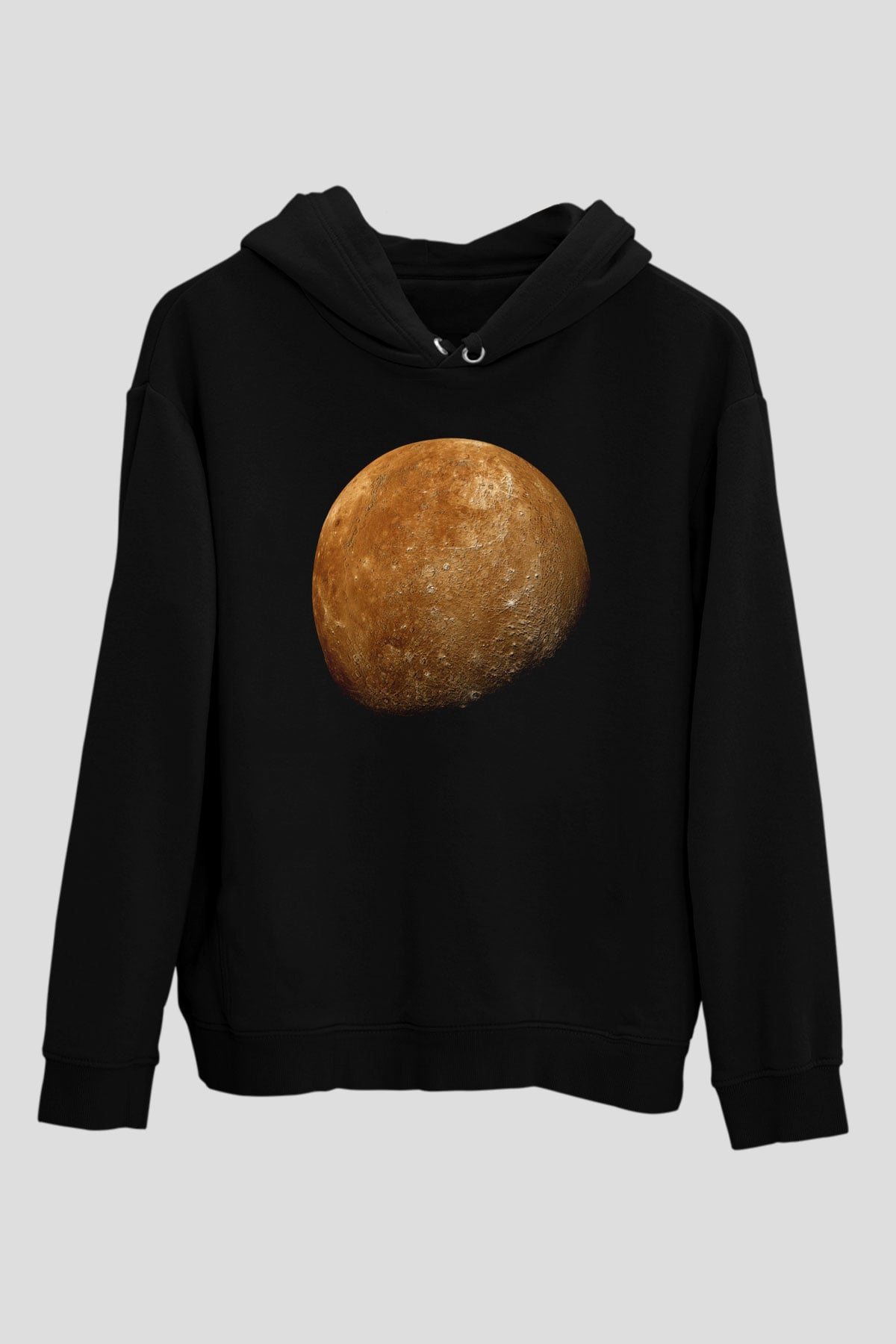 Merkür Siyah Unisex Hoodie