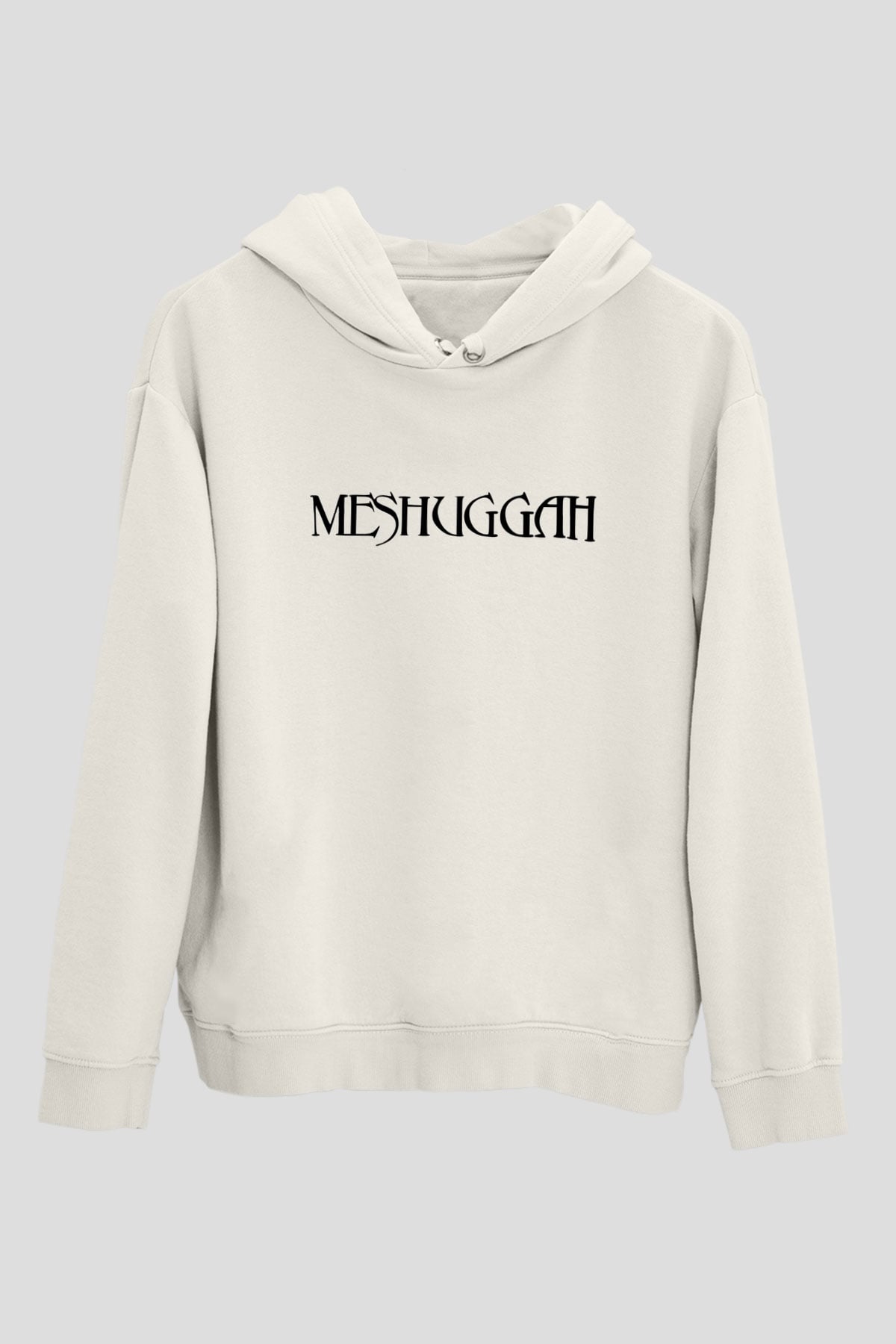 Meshuggah Beyaz Unisex Kapşonlu Sweatshirt