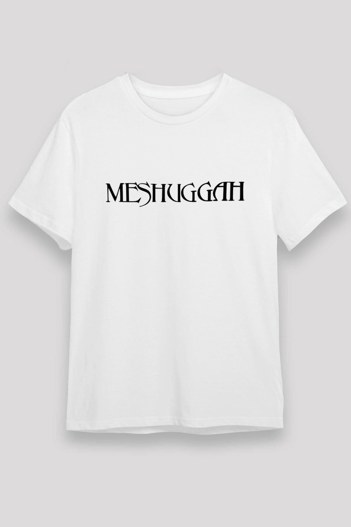 Meshuggah Beyaz Unisex Tişört T-Shirt - TişörtFabrikası