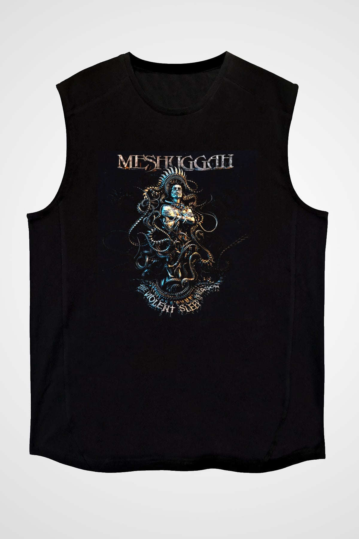 Meshuggah Siyah Unisex Kolsuz Tişört
