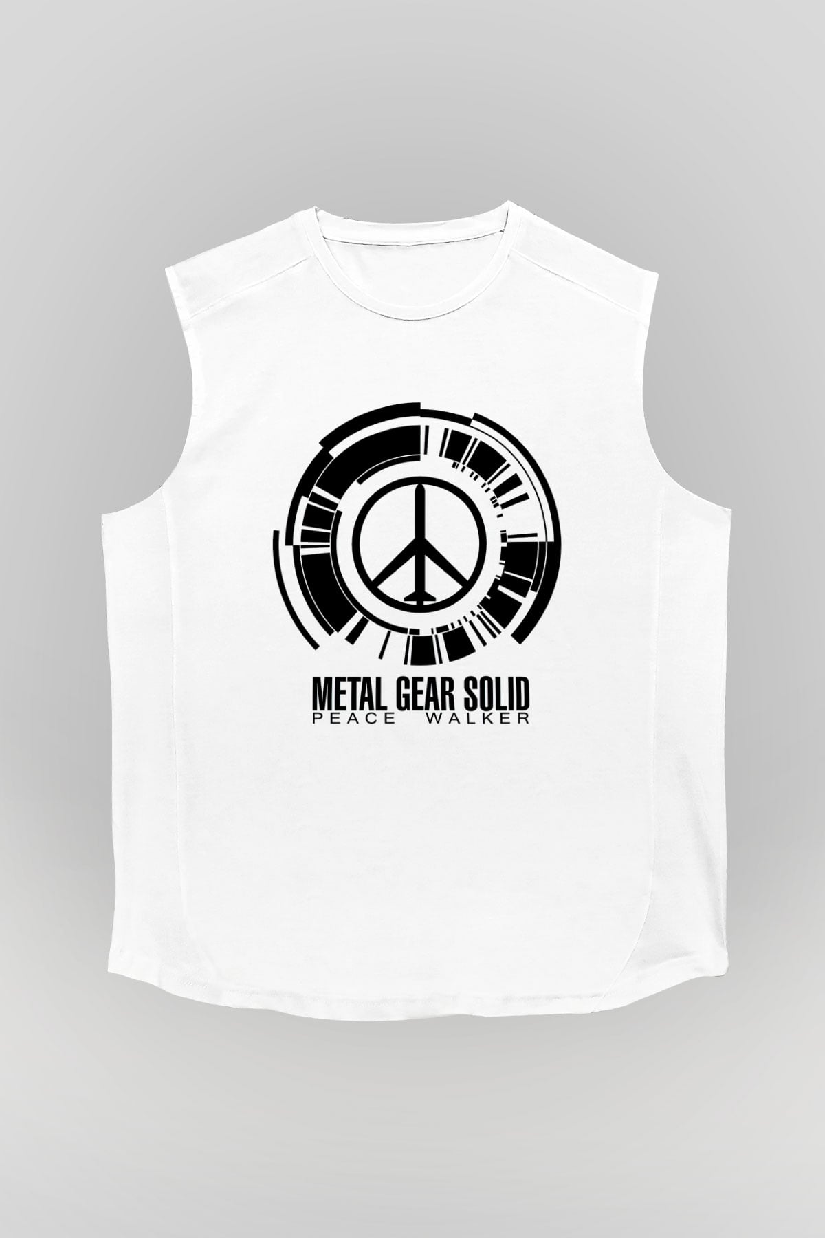 Metal Gear Solid Beyaz Unisex Kolsuz Tişört