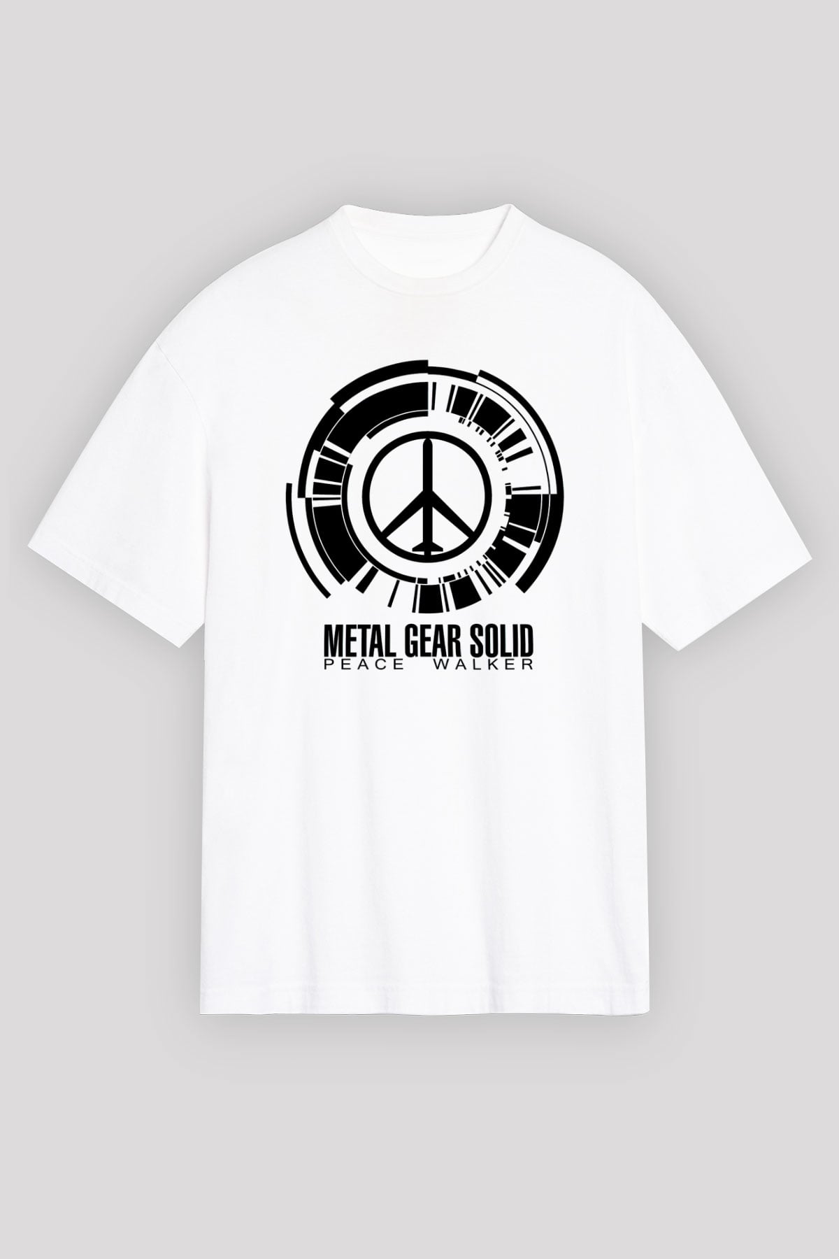Metal Gear Solid Beyaz Unisex Oversize Tişört T-Shirt