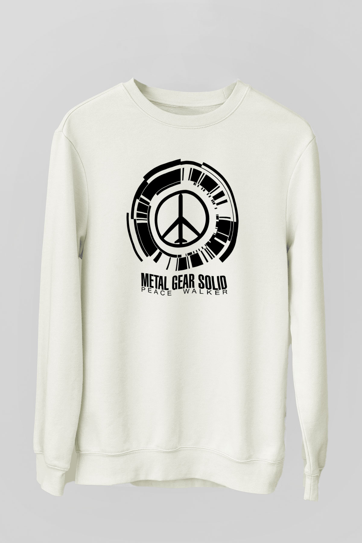 Metal Gear Solid Beyaz Unisex Sweatshirt