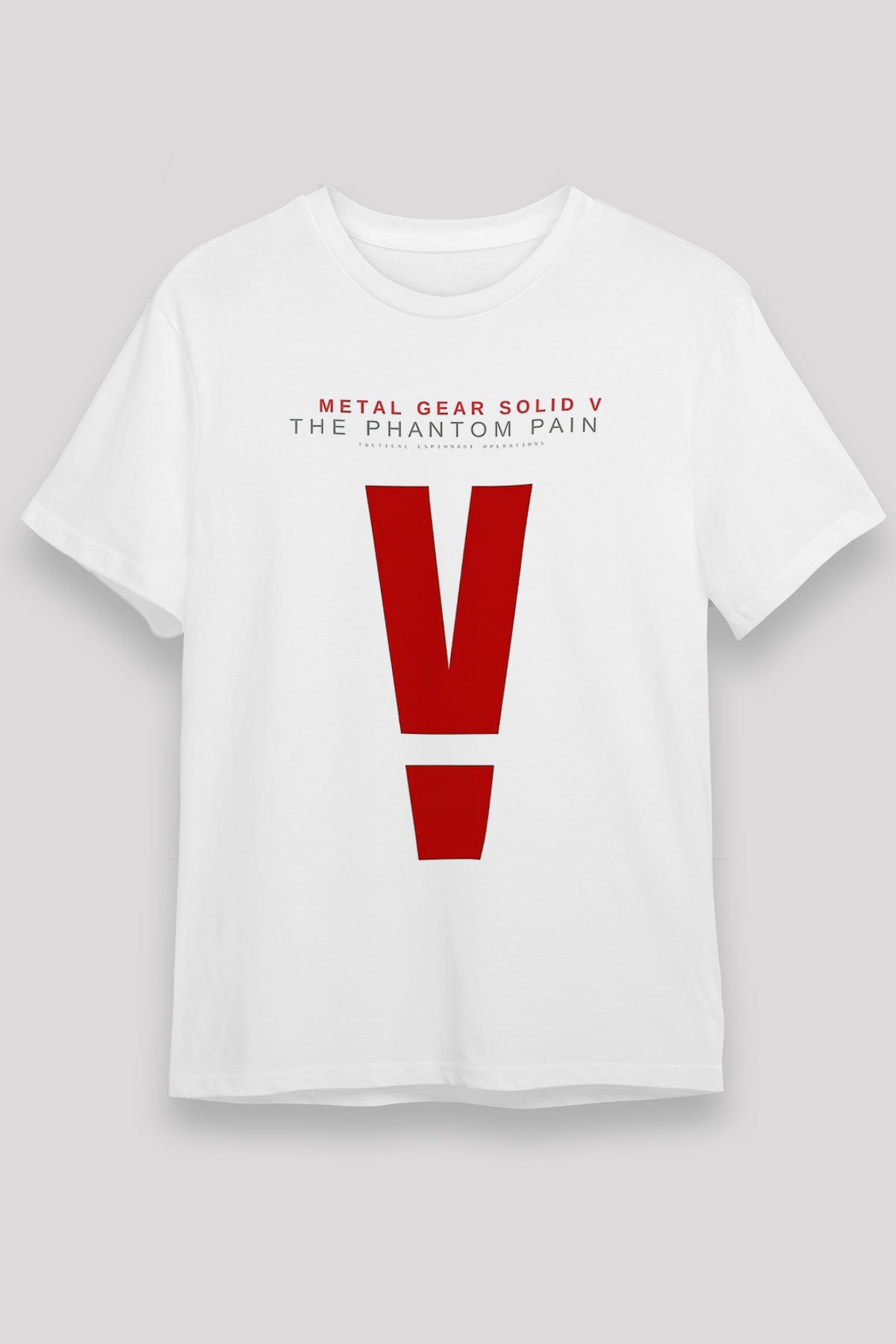 Metal Gear Solid Beyaz Unisex Tişört T-Shirt