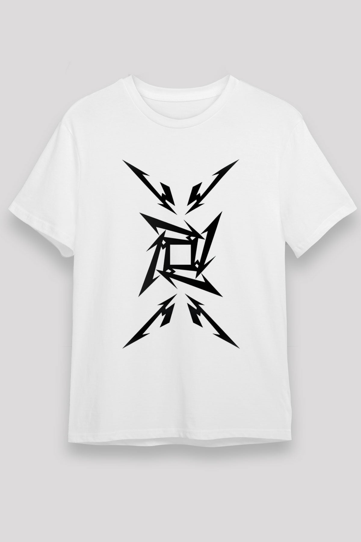 Metallica Beyaz Unisex Tişört T-Shirt - TişörtFabrikası