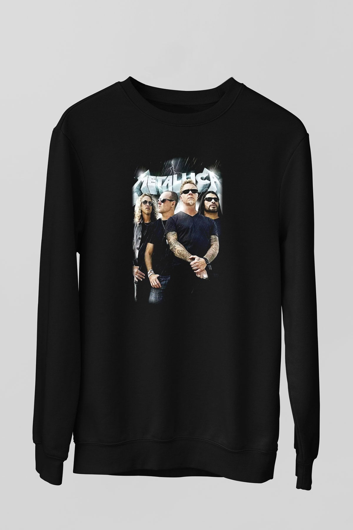 Metallica Group Siyah Unisex Sweatshirt