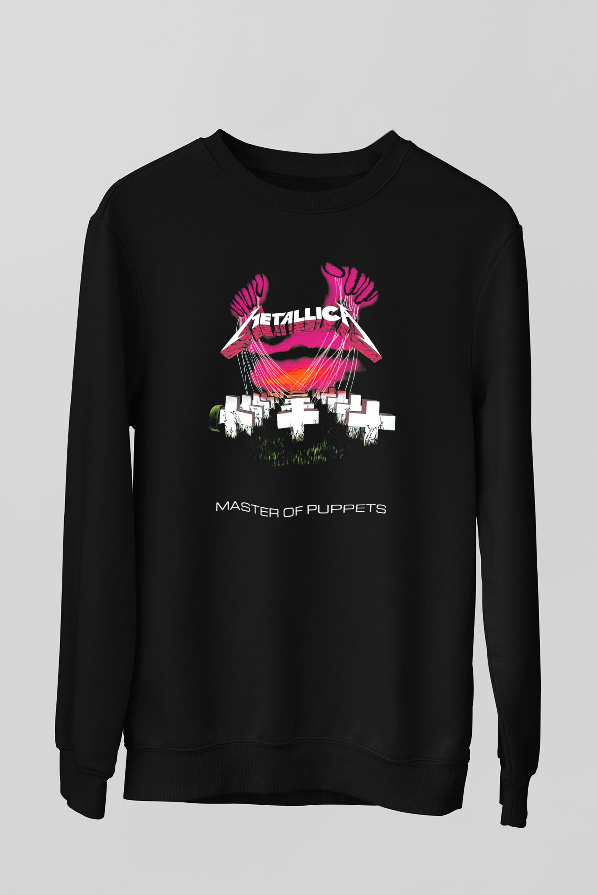 Metallica Master Of Puppets Siyah Unisex Sweatshirt