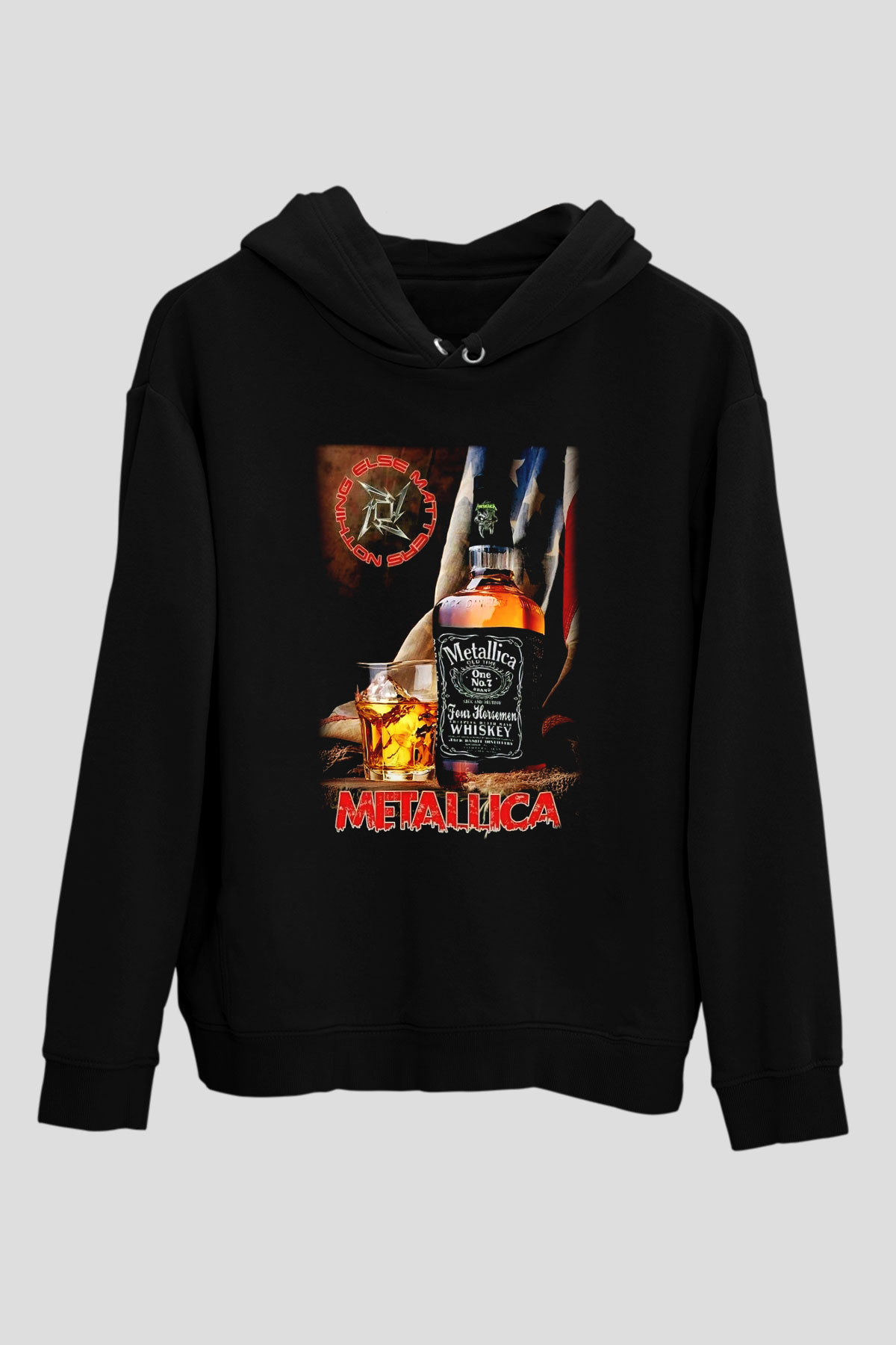 Metallica Siyah Unisex Hoodie