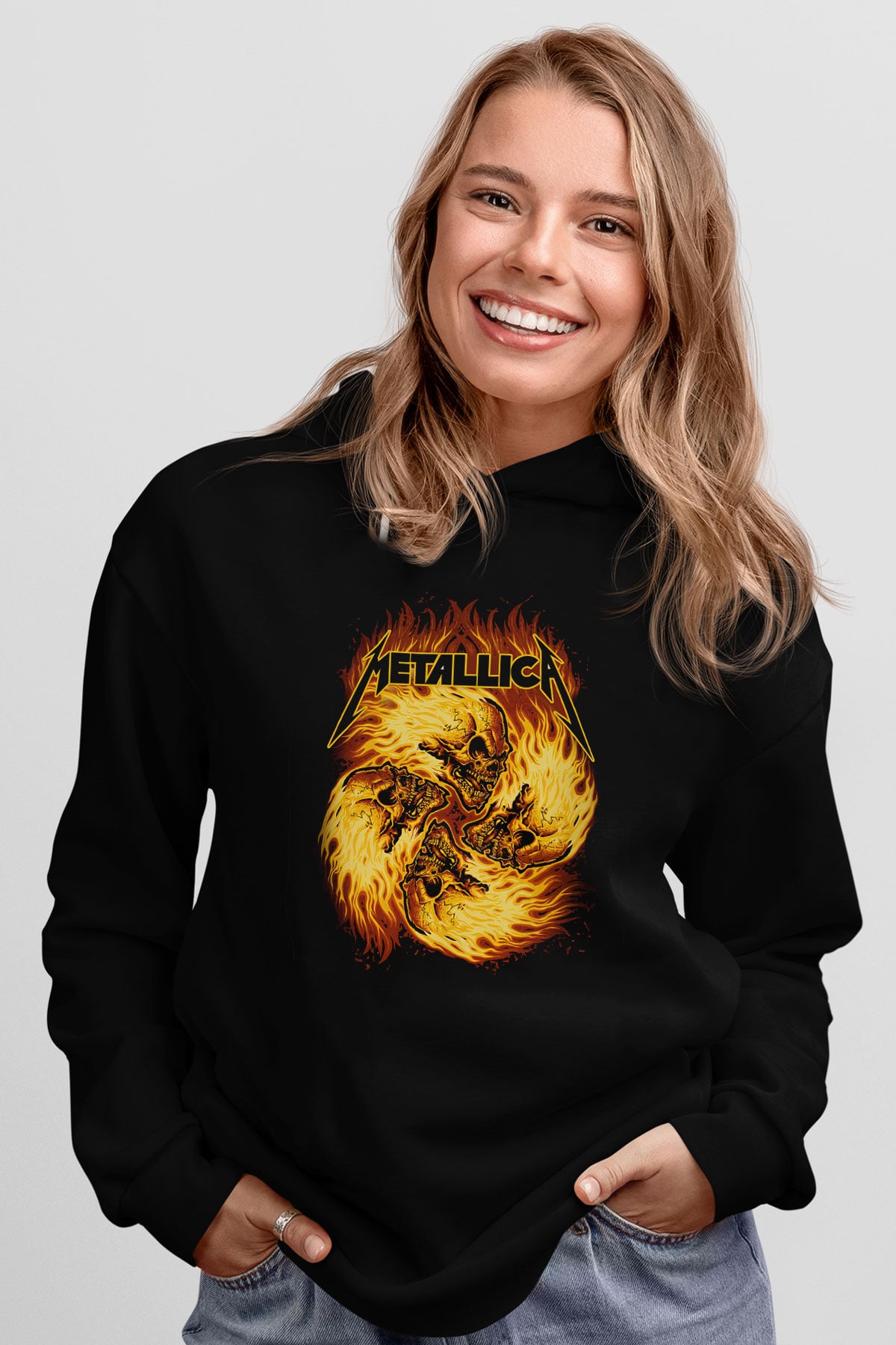 Metallica Siyah Unisex Hoodie