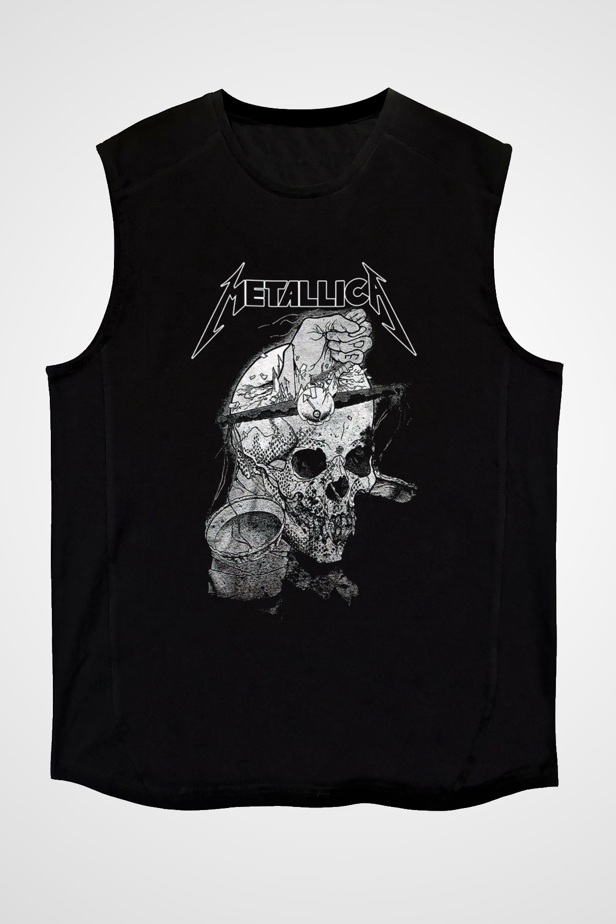 Metallica Siyah Unisex Kolsuz Tişört