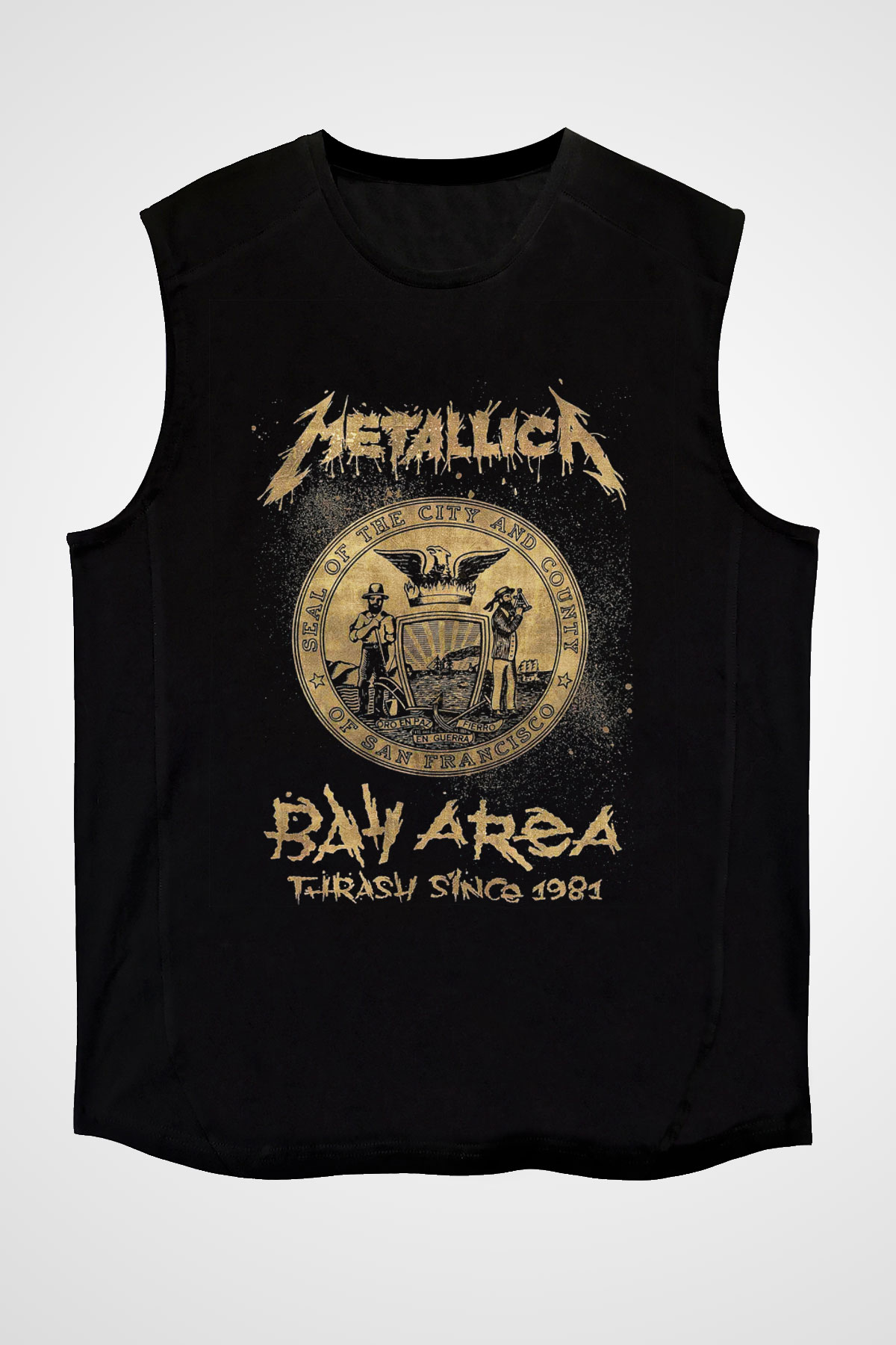 Metallica Siyah Unisex Kolsuz Tişört