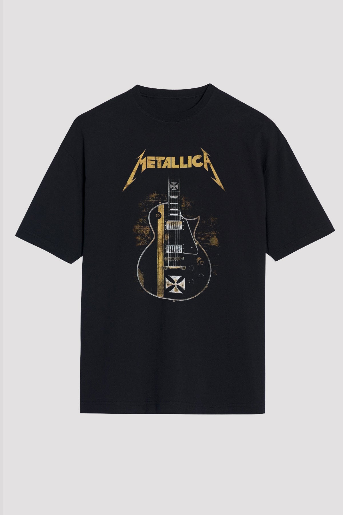 Metallica Siyah Unisex Oversize Tişört T-Shirt
