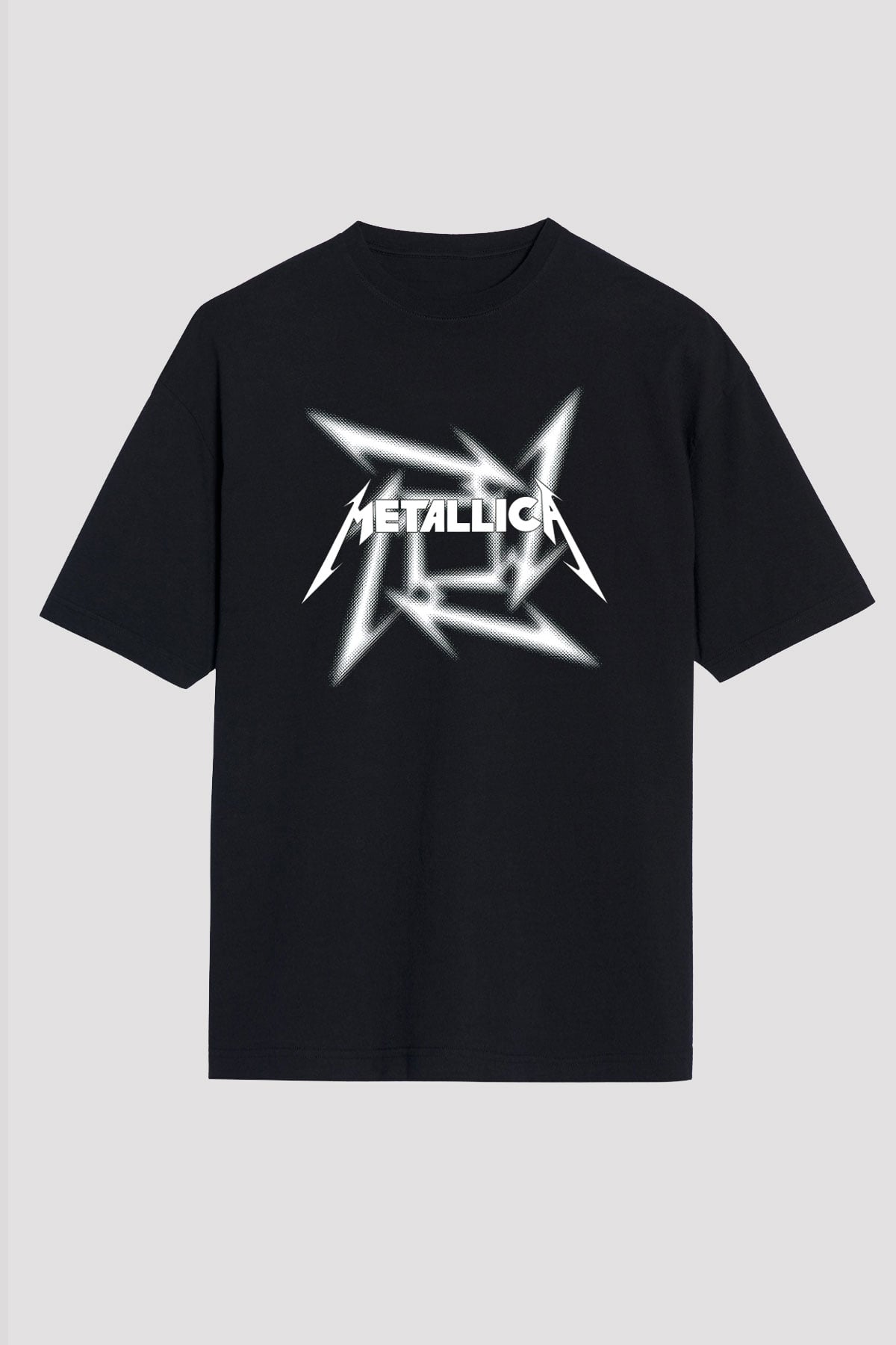 Metallica Siyah Unisex Oversize Tişört T-Shirt