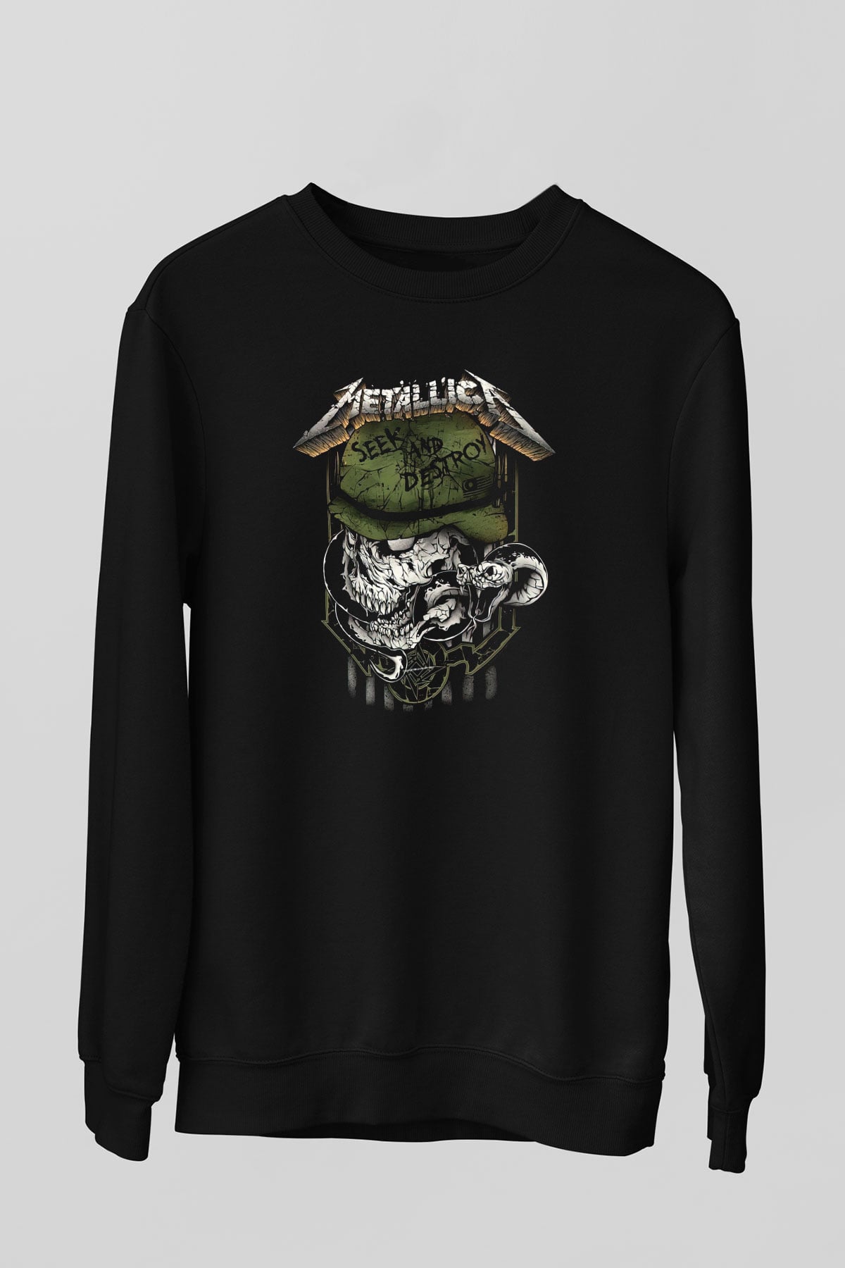 Metallica Siyah Unisex Sweatshirt