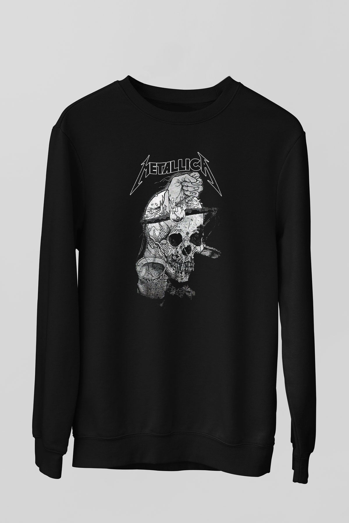Metallica Siyah Unisex Sweatshirt