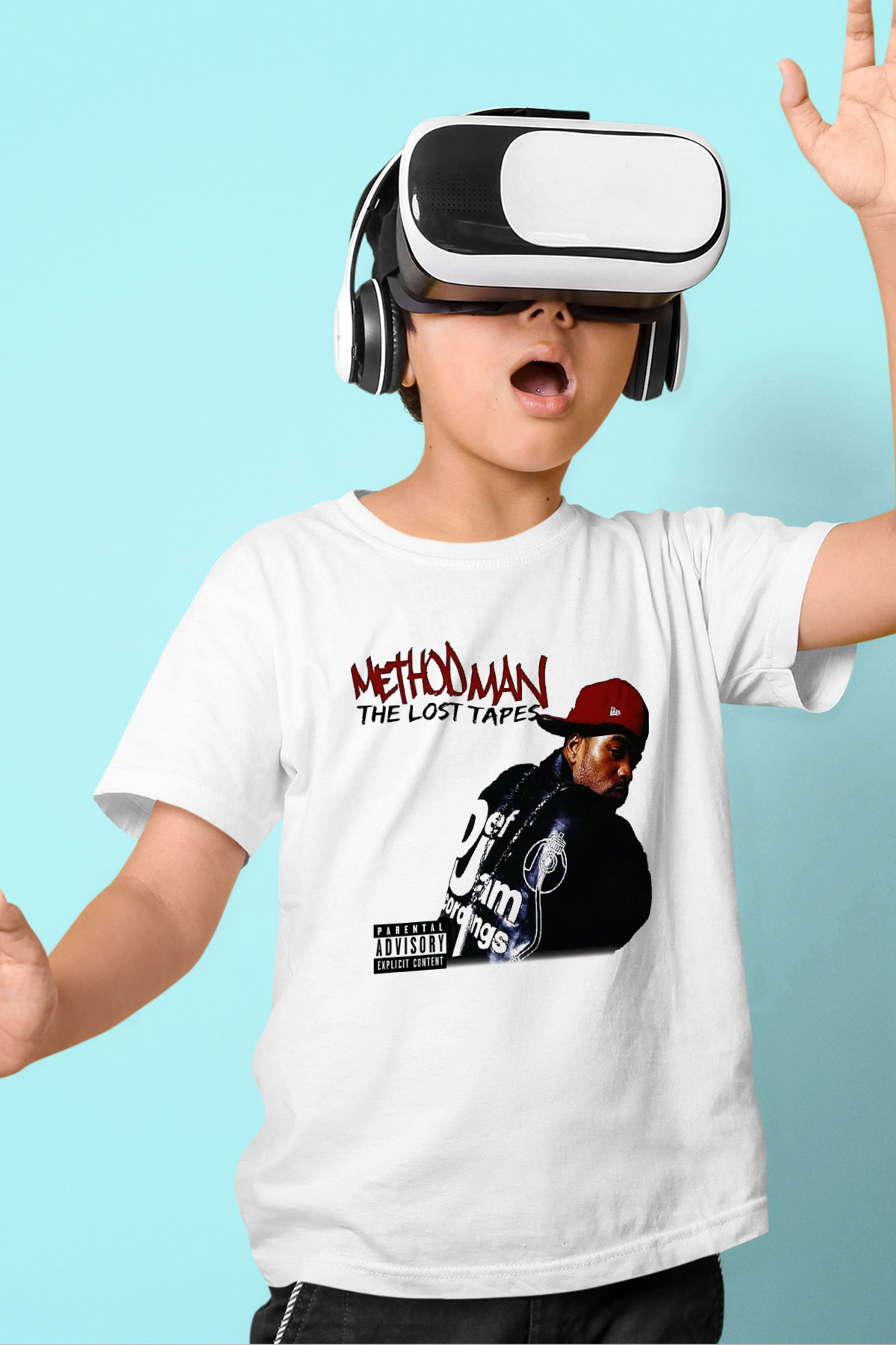 Method Man Baskılı Beyaz Unisex Çocuk Tişört