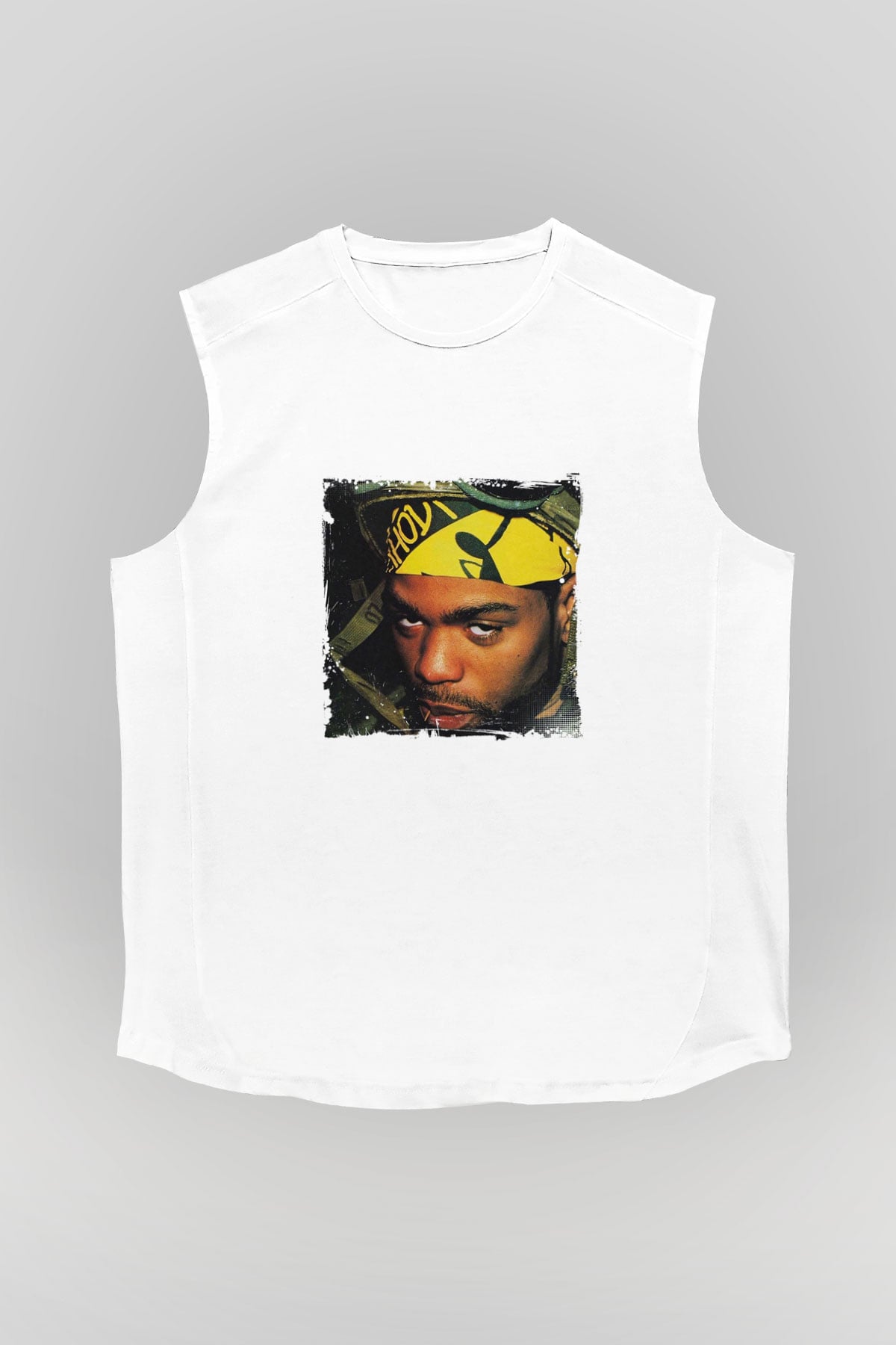 Method Man Baskılı Unisex Beyaz Kolsuz Tişört