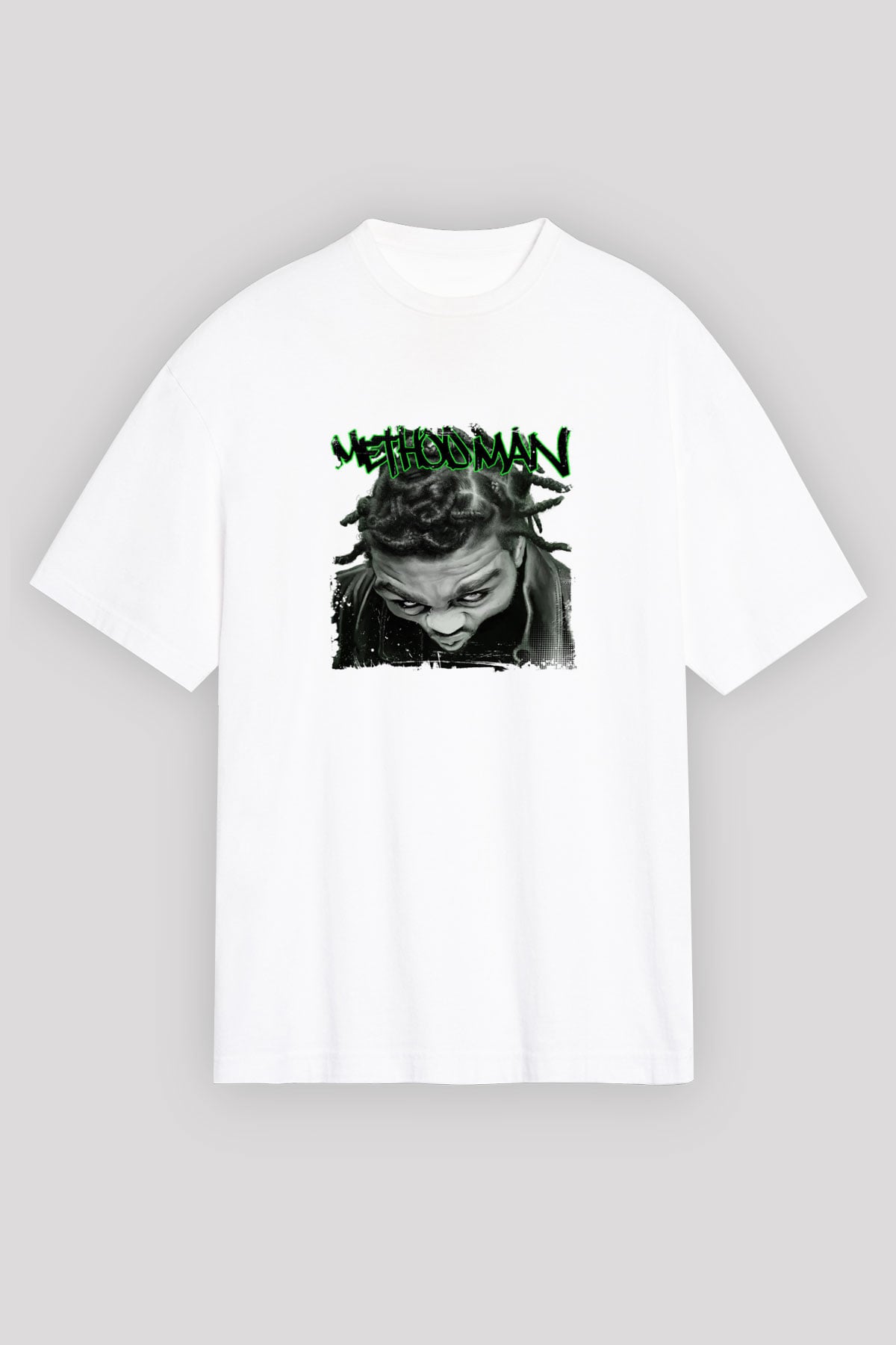 Method Man Baskılı Unisex Beyaz Tişört