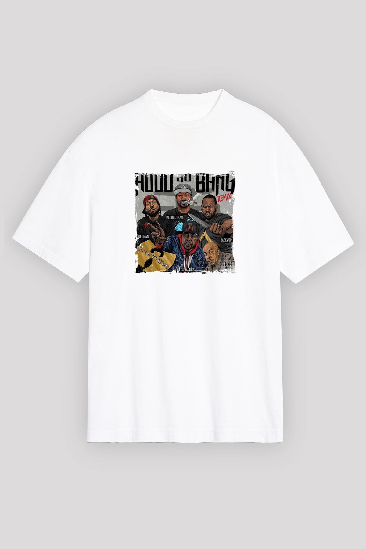 Method Man Baskılı Unisex Beyaz Tişört