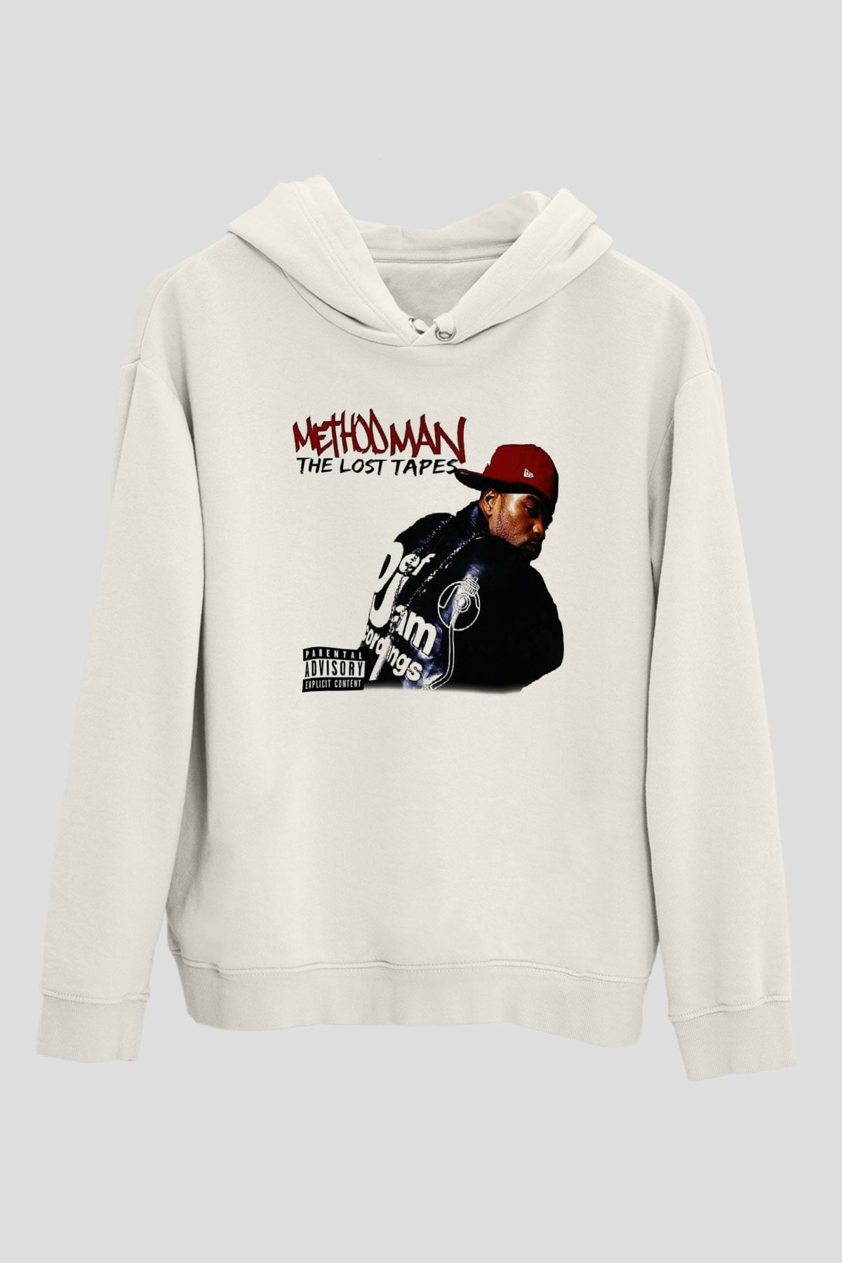 Method Man Beyaz Unisex Kapşonlu Sweatshirt
