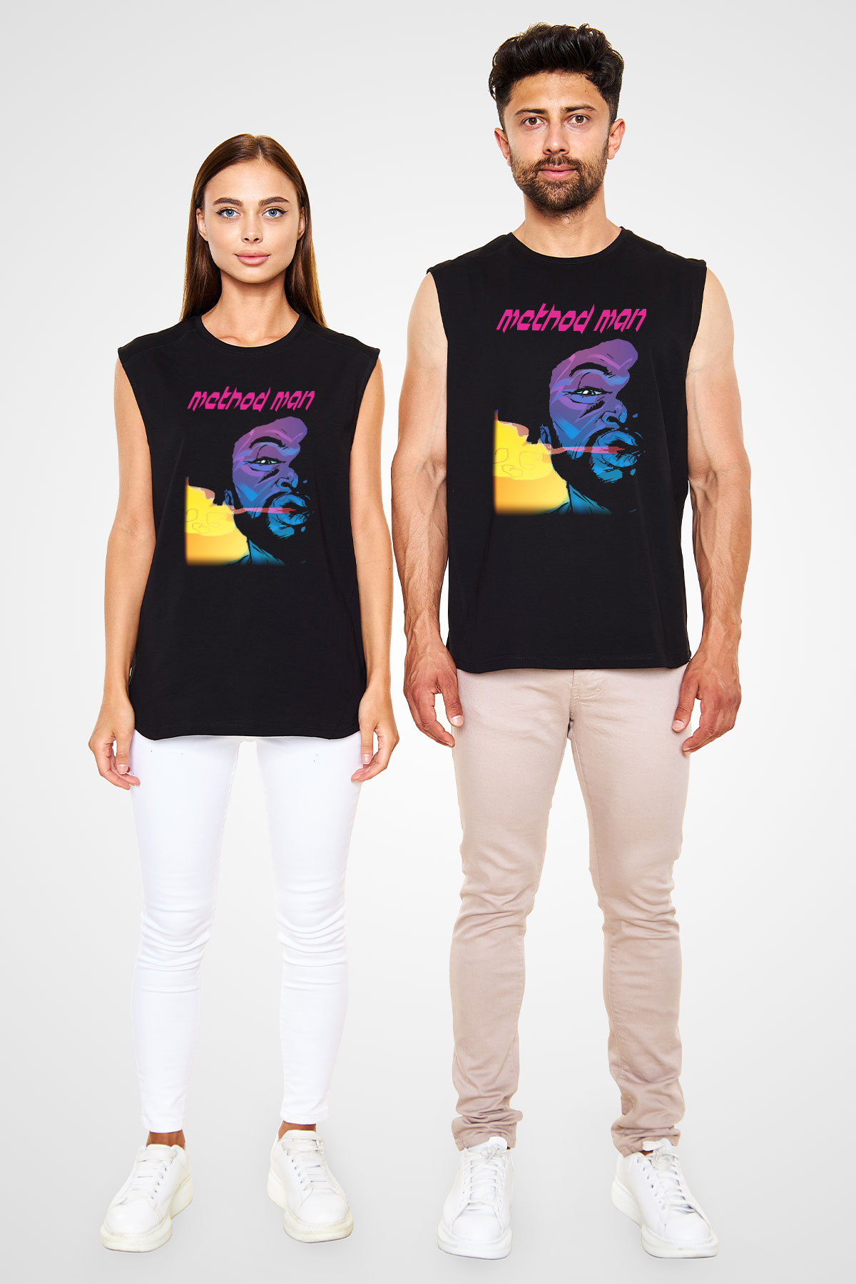 Method Man Siyah Unisex Kolsuz Tişört