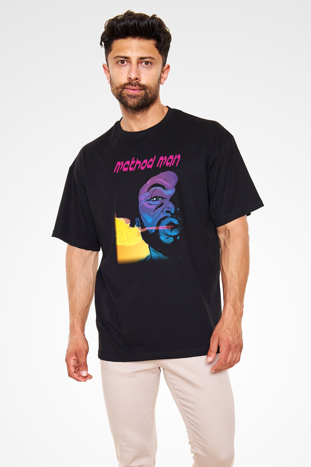 Method Man Siyah Unisex Oversize Tişört T-Shirt