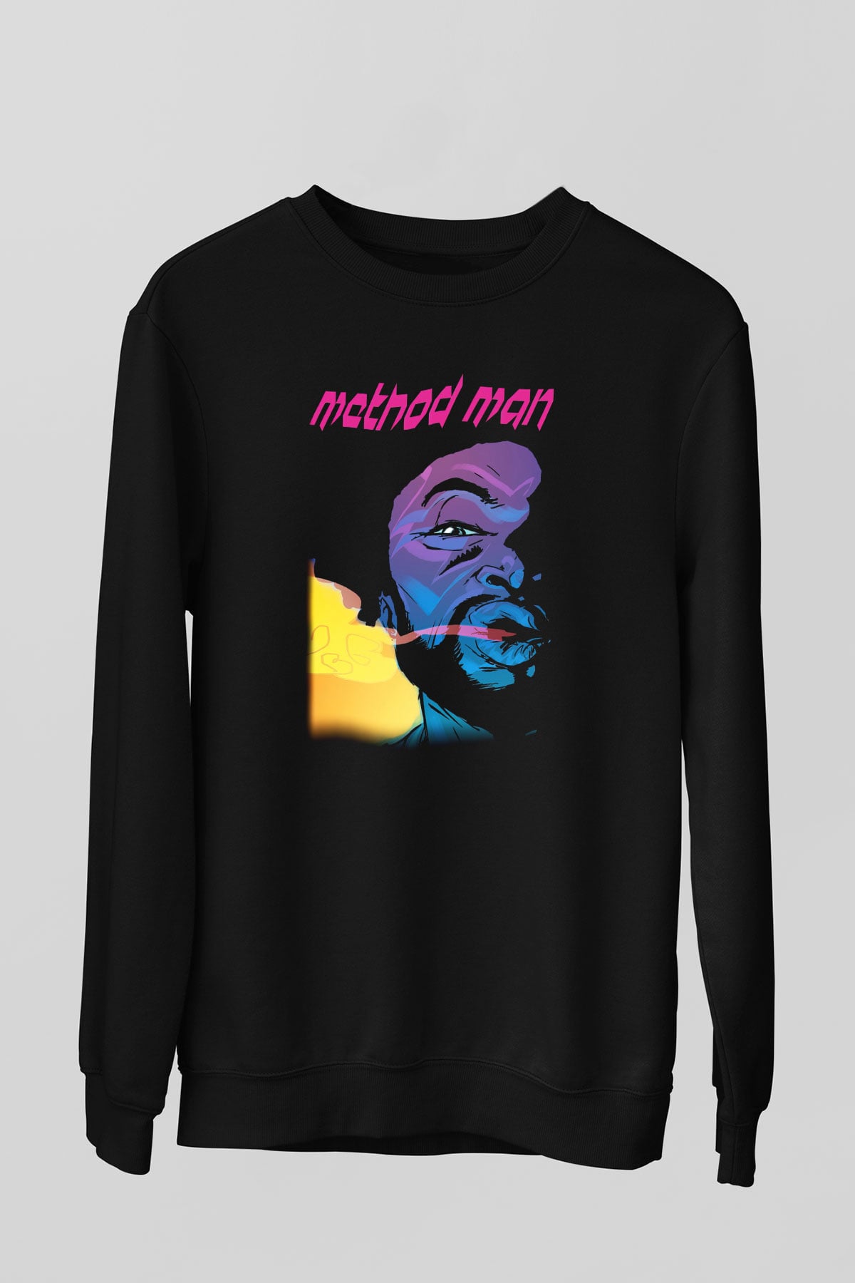 Method Man Siyah Unisex Sweatshirt