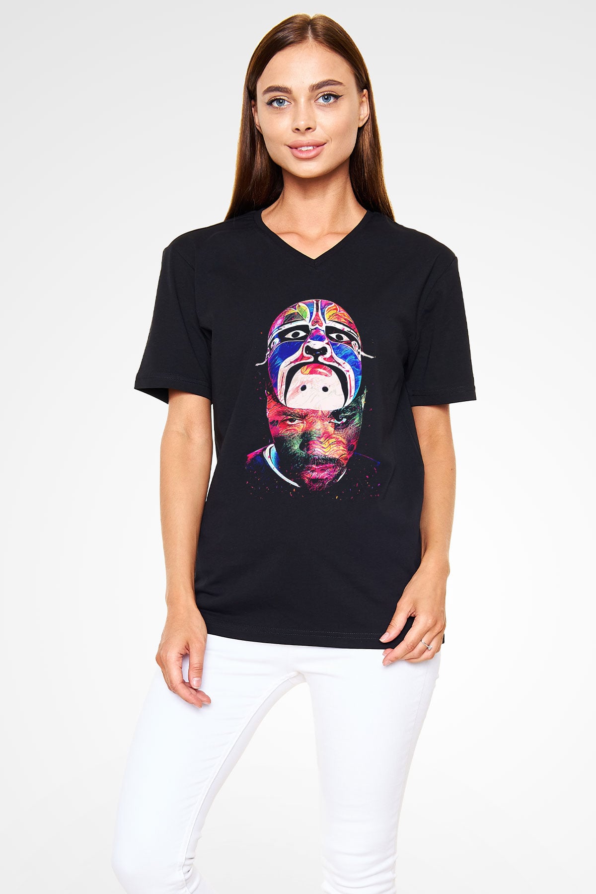 Method Man Siyah Unisex V Yaka Tişört