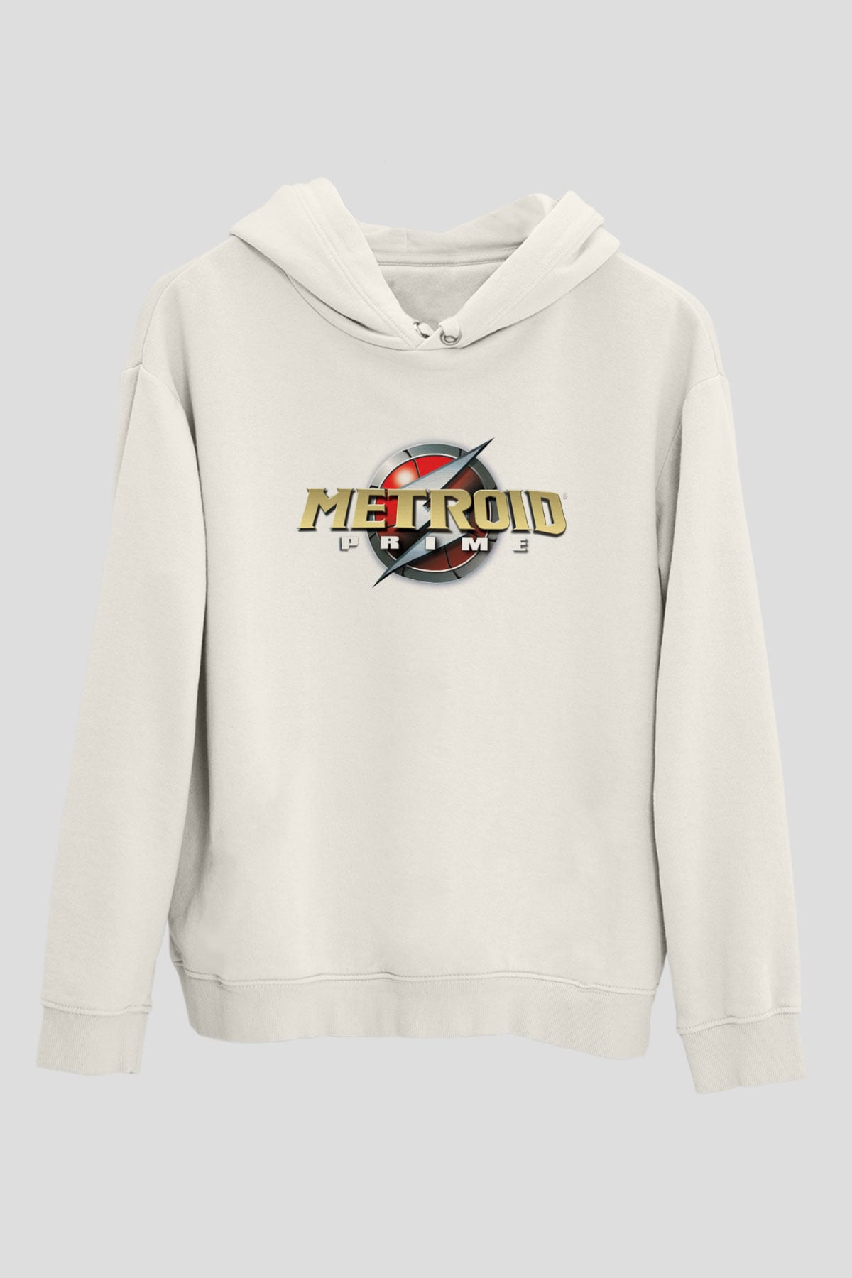 Metroid Prime Beyaz Unisex Hoodie