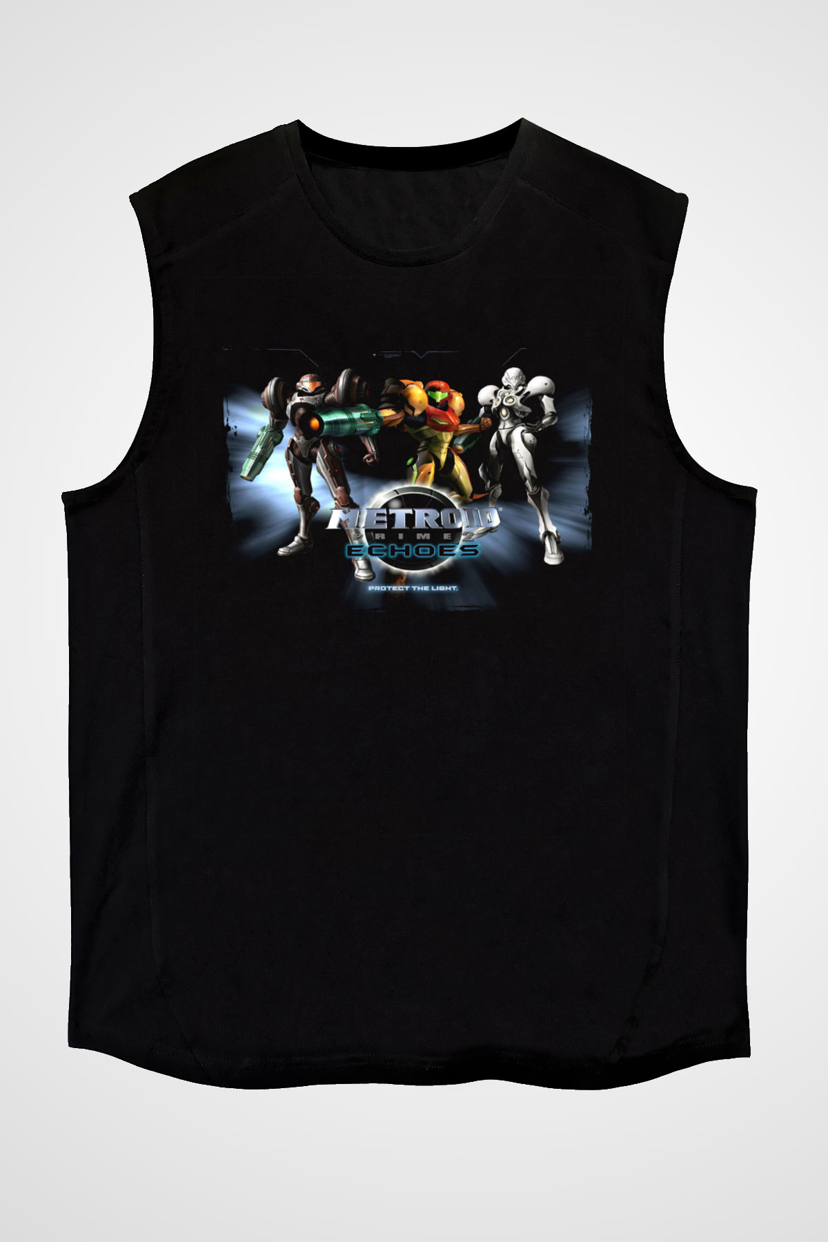 Metroid Prime Siyah Unisex Kolsuz Tişört