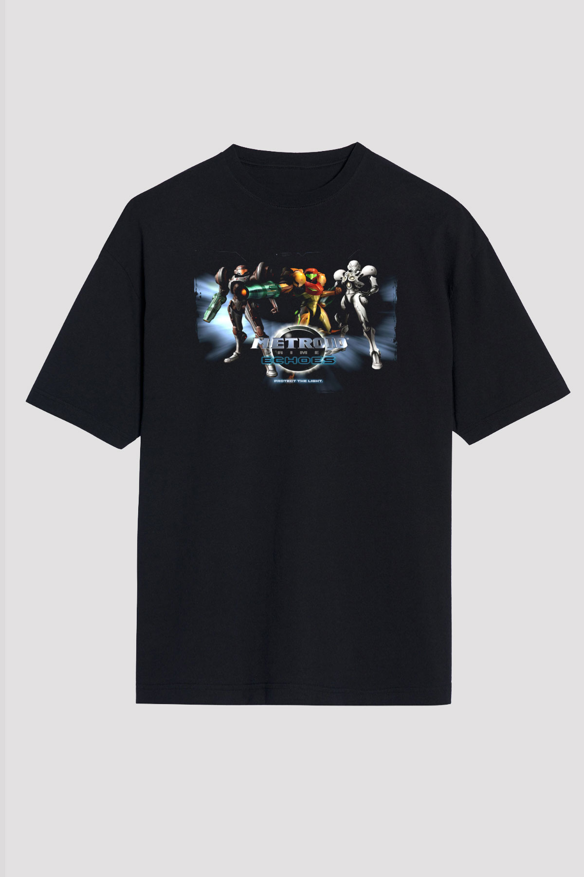 Metroid Prime Siyah Unisex Tişört T-Shirt