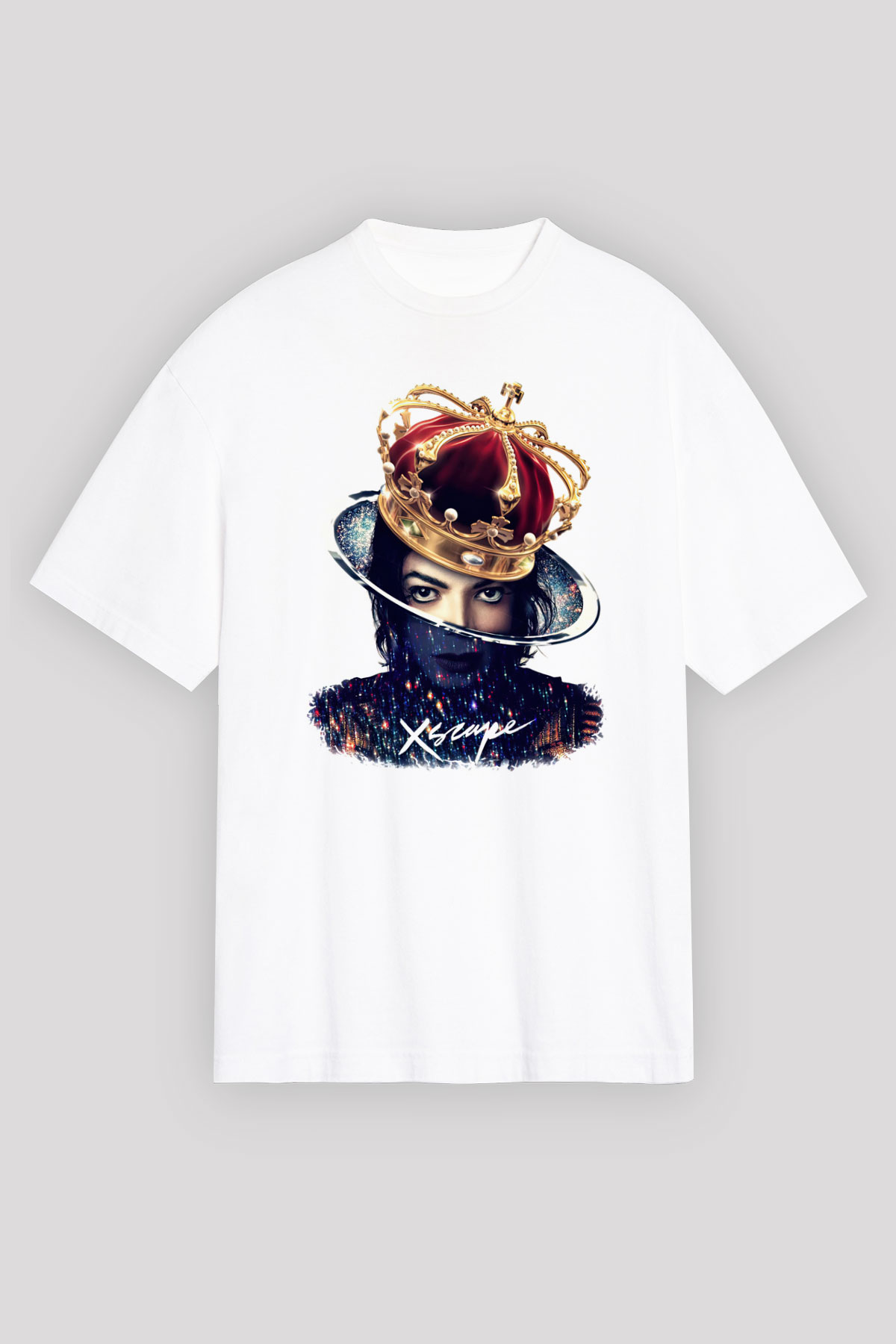 Michael Jackson Beyaz Unisex Oversize Tişört T-Shirt