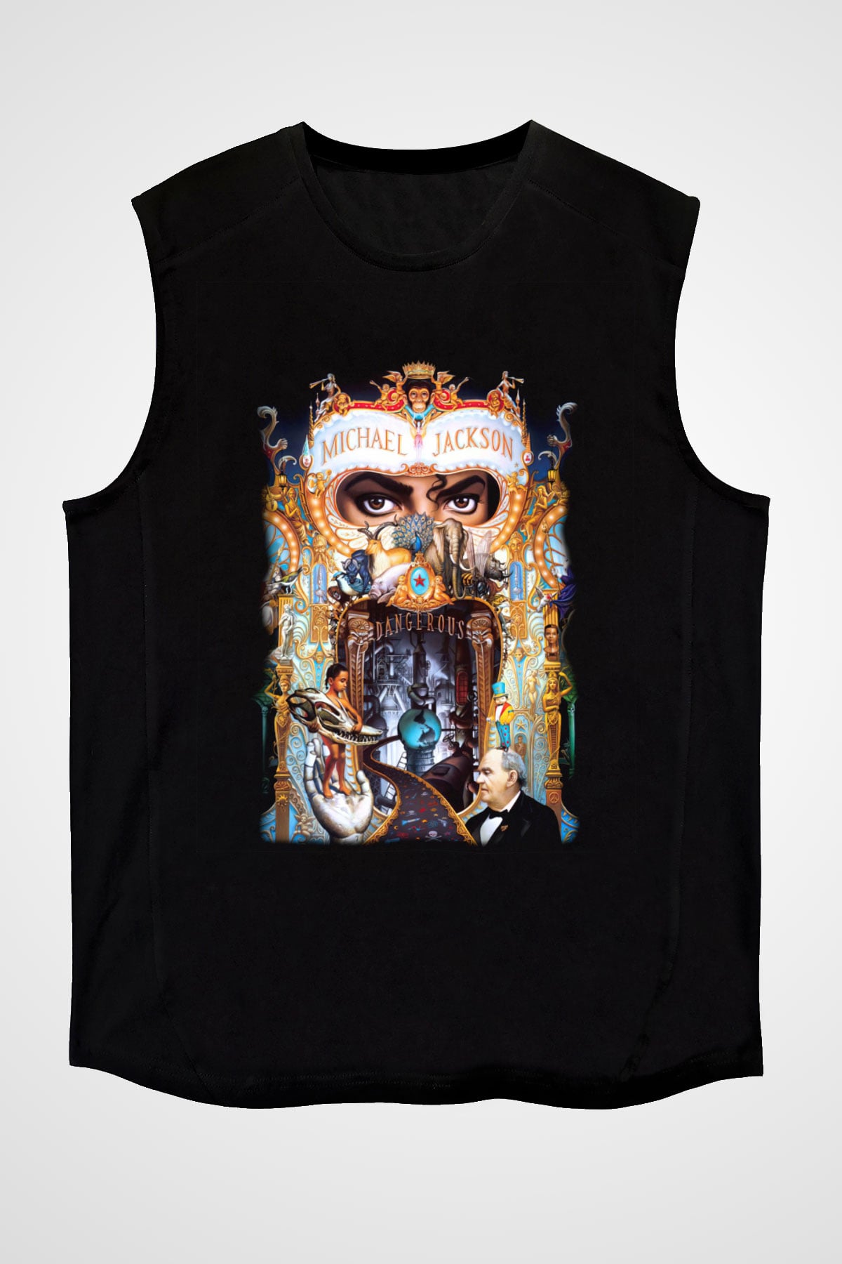 Michael Jackson Siyah Unisex Kolsuz Tişört