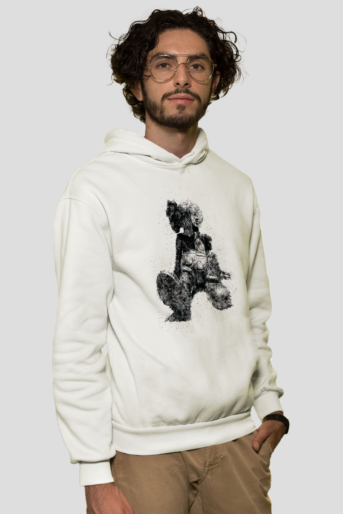 MickeyBeyaz  Unisex Hoodie