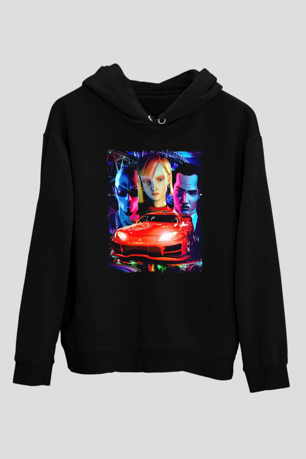 Midnight Club Siyah Unisex Hoodie