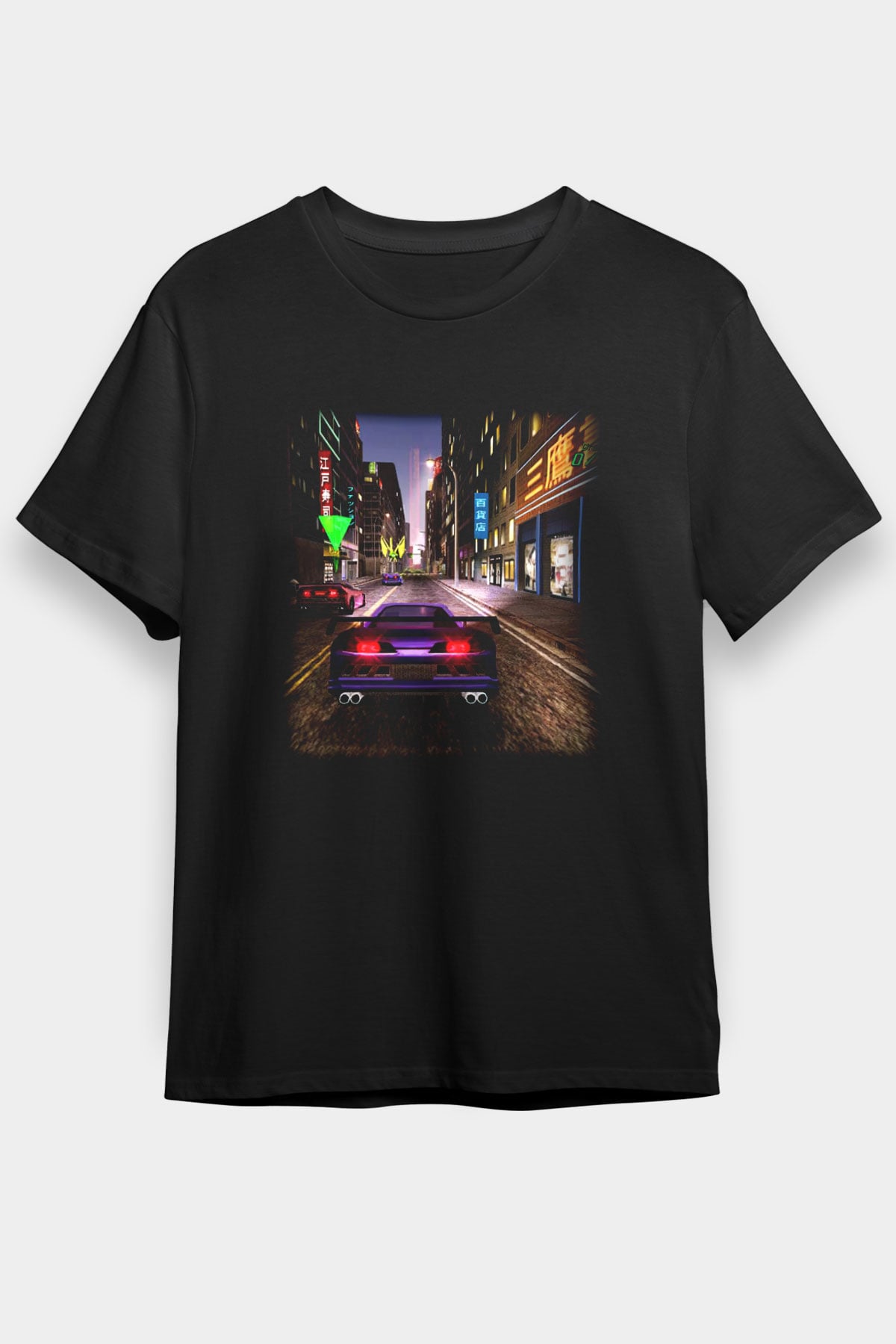 Midnight Club Siyah Unisex Tişört T-Shirt